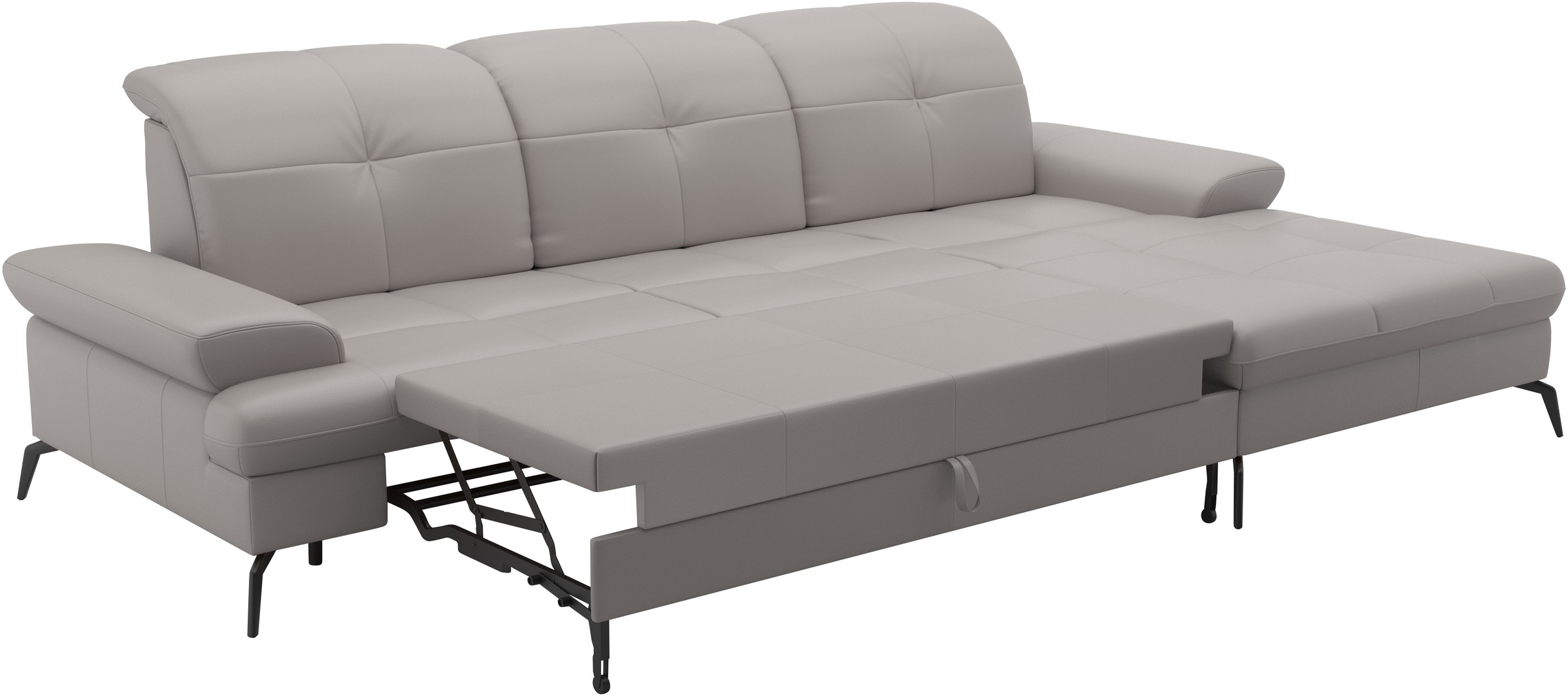 sit&more Ecksofa »Amica, L-Form, inkl. Sitztiefenverstellung & Armteilverstellung«, wahlweise mit Bettfunktion, Bettkasten und Kopfteilverstellung
