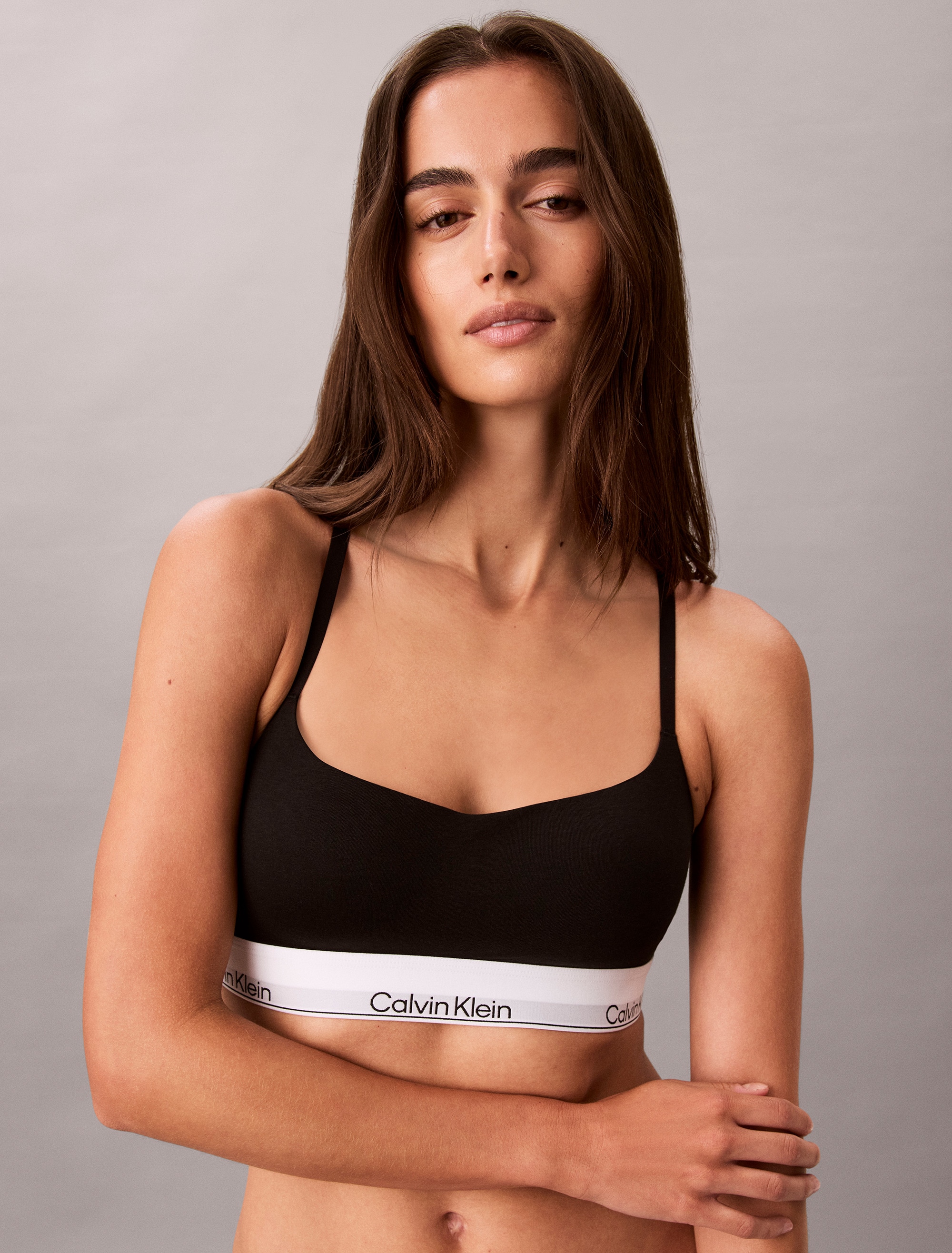 Calvin Klein Underwear Bustier »LIGHTLY LINED BRALETTE« mit Logobund