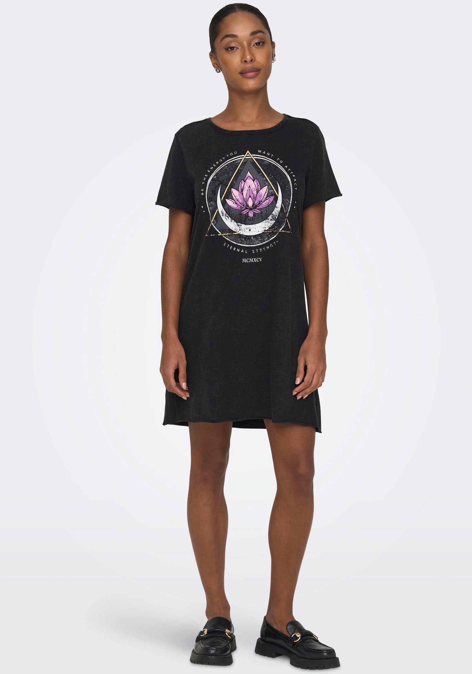 ONLY Shirtkleid »ONLLUCY LIFE DRESS S/S JRS NOOS«