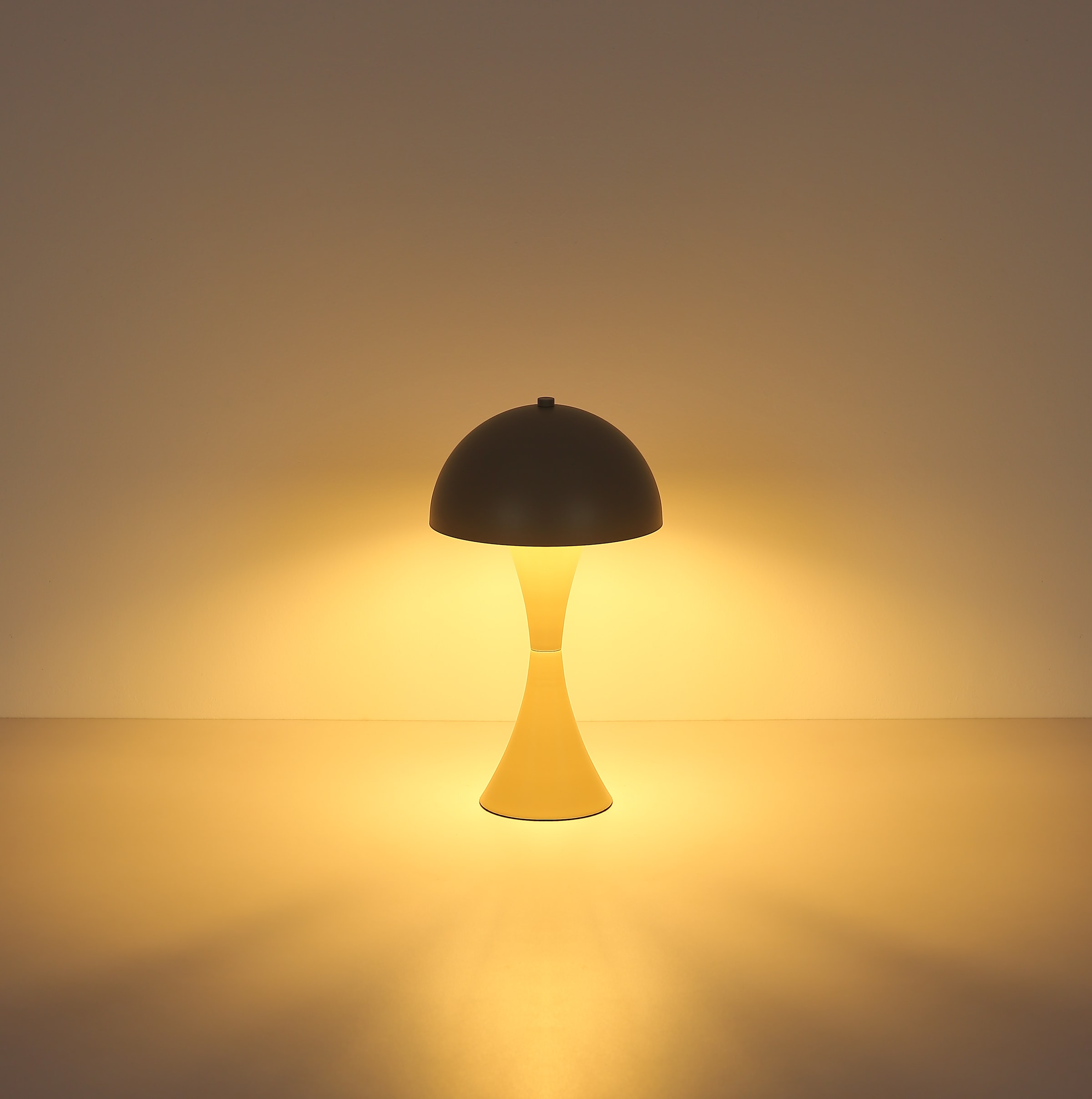 my home Tischleuchte »Dima Pilzlampe« E27 1 Stk. Wippschalter am Kabel, Schirm in Pilzform, Pilzschirm, Metall, E27