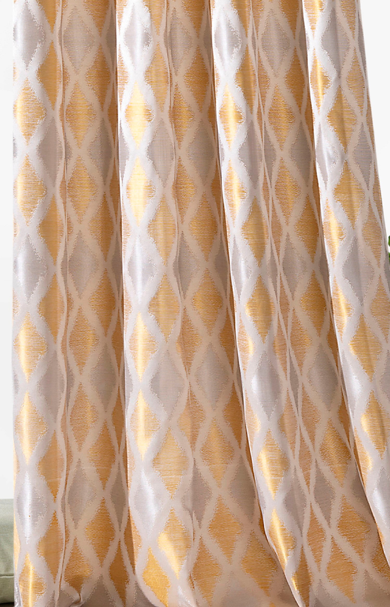Weckbrodt Vorhang »Raute«, (1 St.), Jacquard, strukturiert, blickdicht, Muster Raute, Gardine, Store
