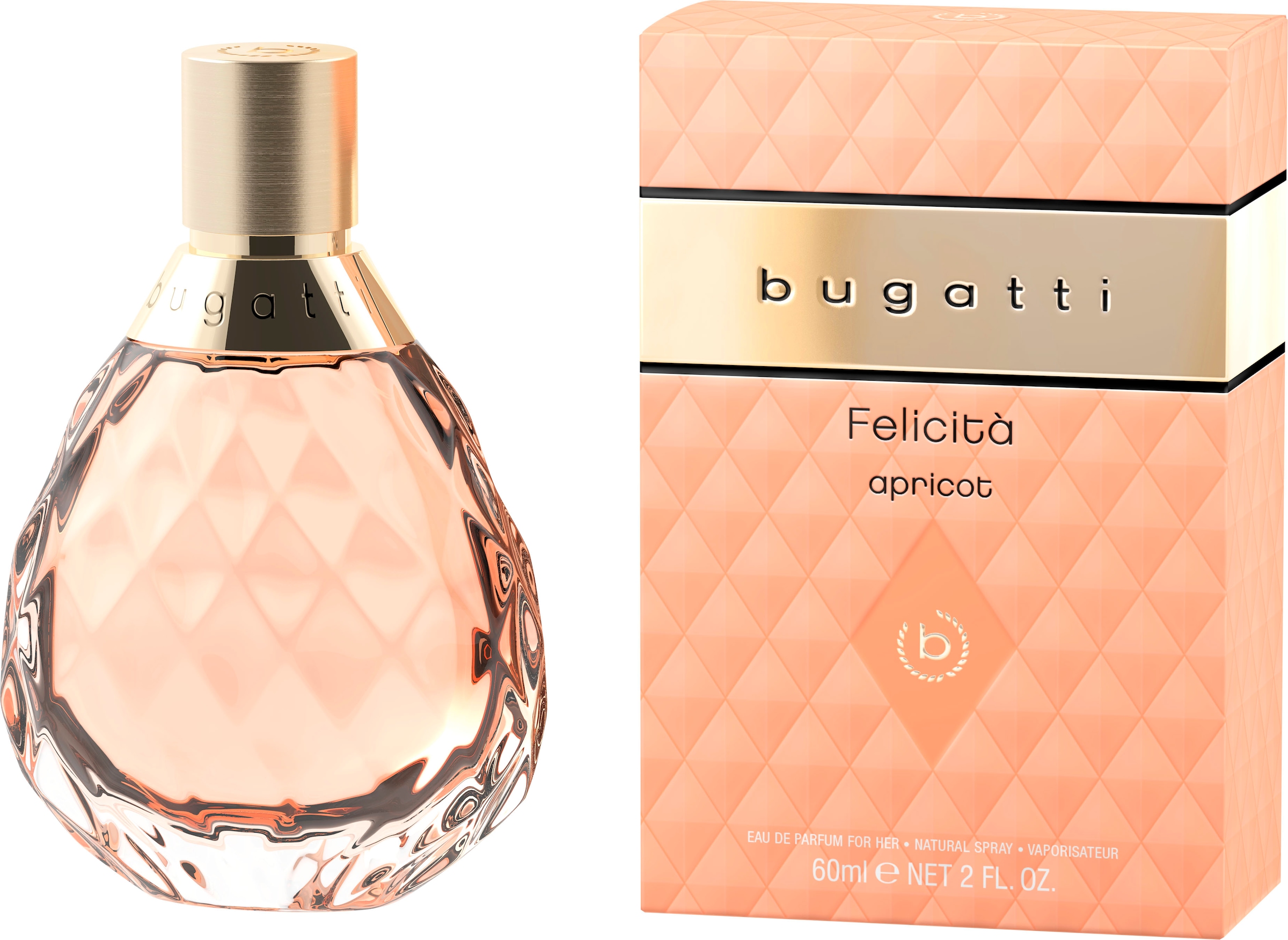 bugatti Eau de Parfum »bugatti Felicità Apricot for her EdP 60ml«