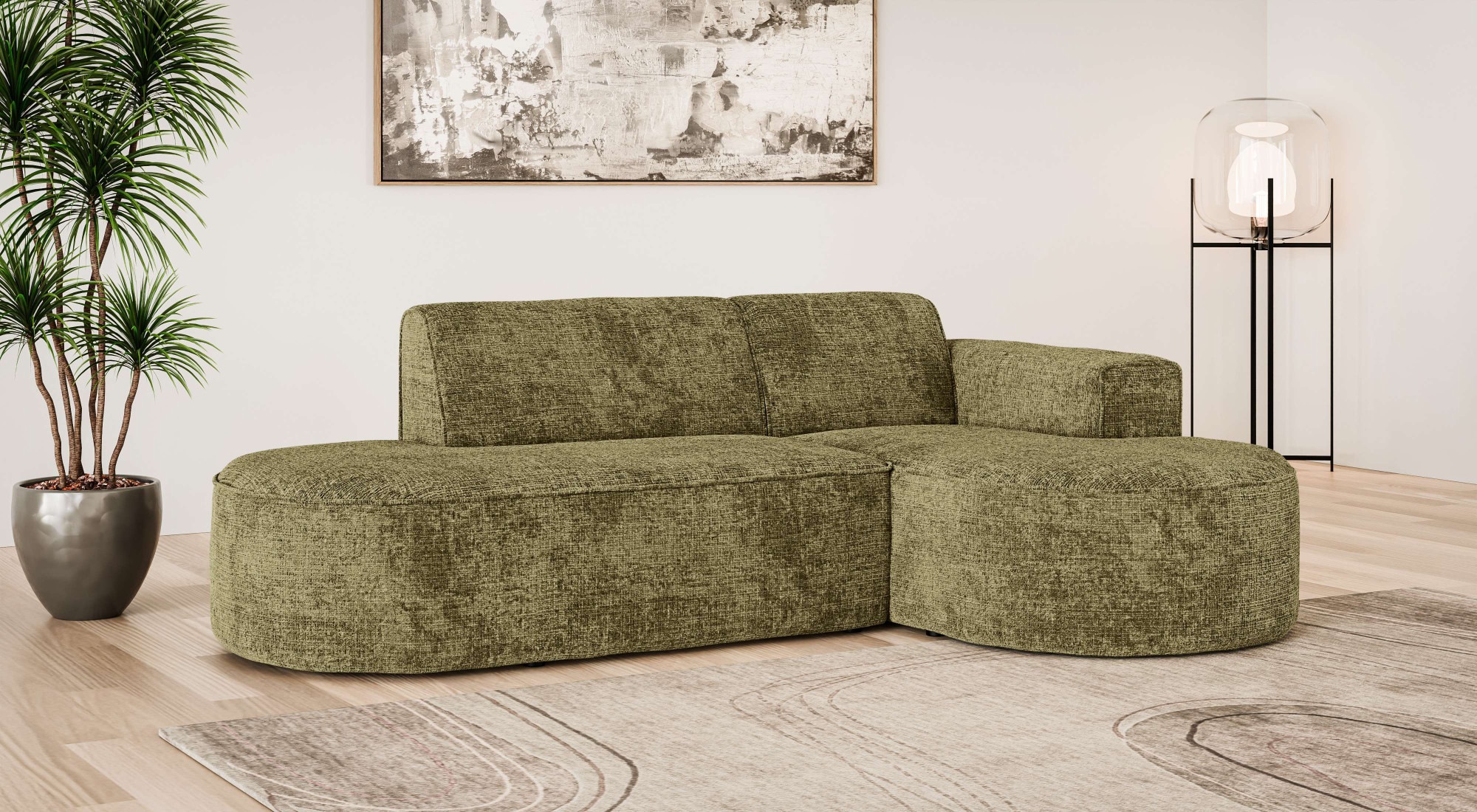 OTTO home Ecksofa »ADELLA Design-Sofa mit Recamiere rechts/links, 248/159/7 günstig online kaufen