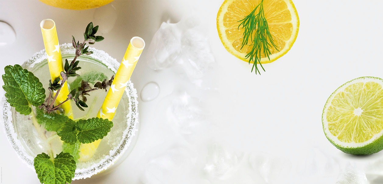 EXPRESS KÜCHEN Küchenrückwand »Cocktail« weiß/bunt