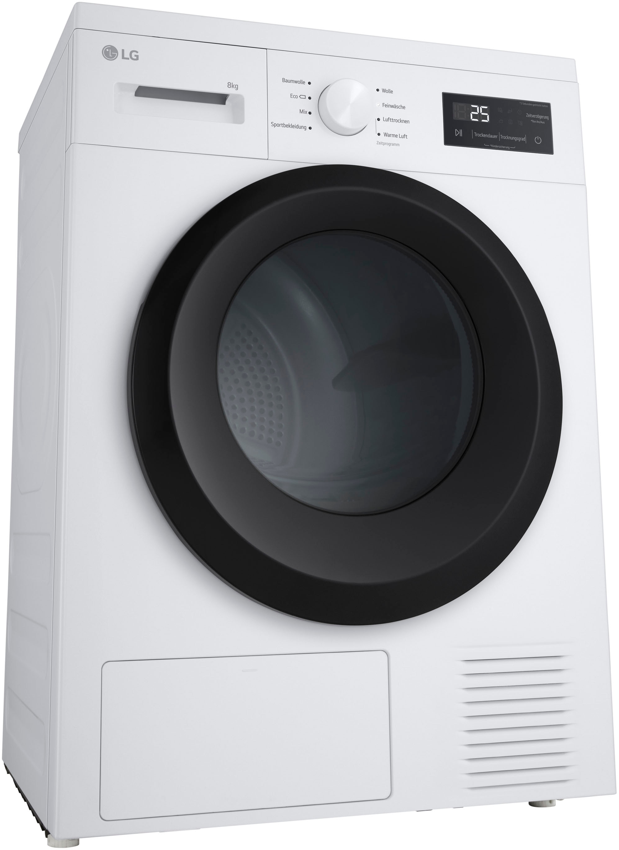 LG Wärmepumpentrockner »RT80B2«, Sicherheitsglastür
