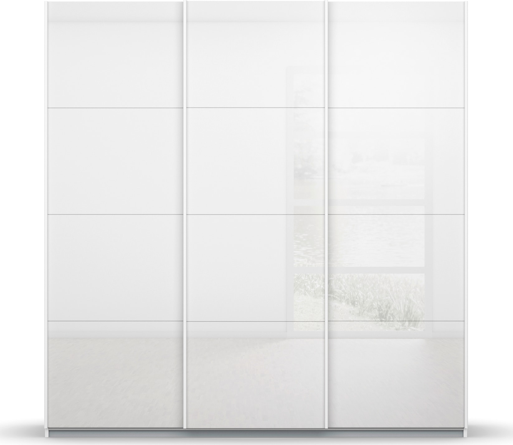rauch Schwebetürenschrank »Koluna«, Glasfront, inkl. 2 Innenschubladen sowie extra Böden