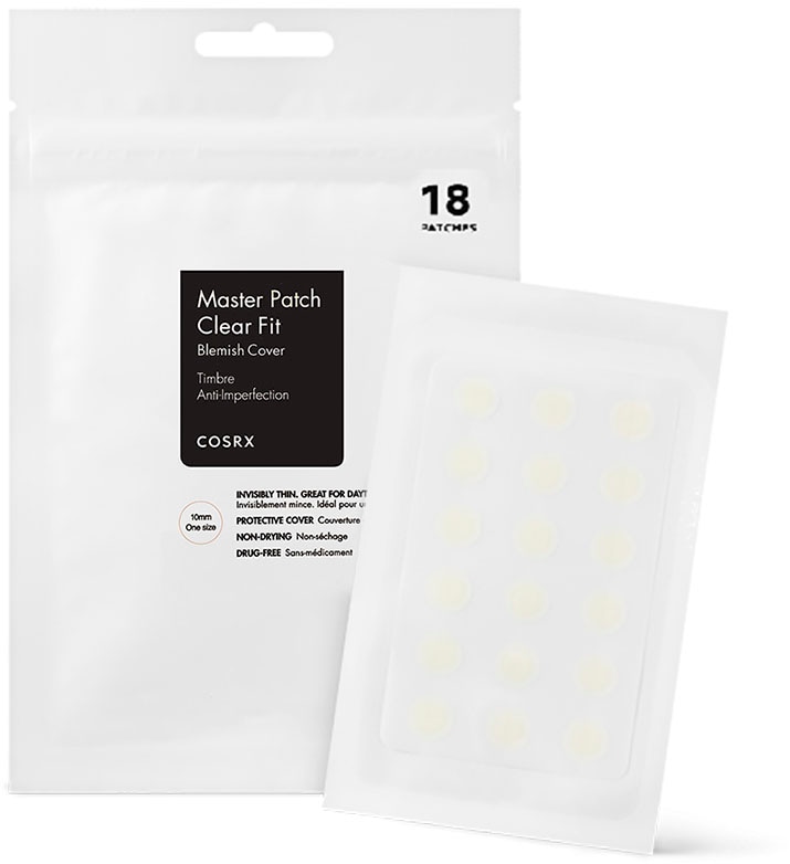 Cosrx Gesichtspflege »Master Patch Clear Fit«, Behandelt Unreinheiten, repariert geschädigte Haut, dünn.