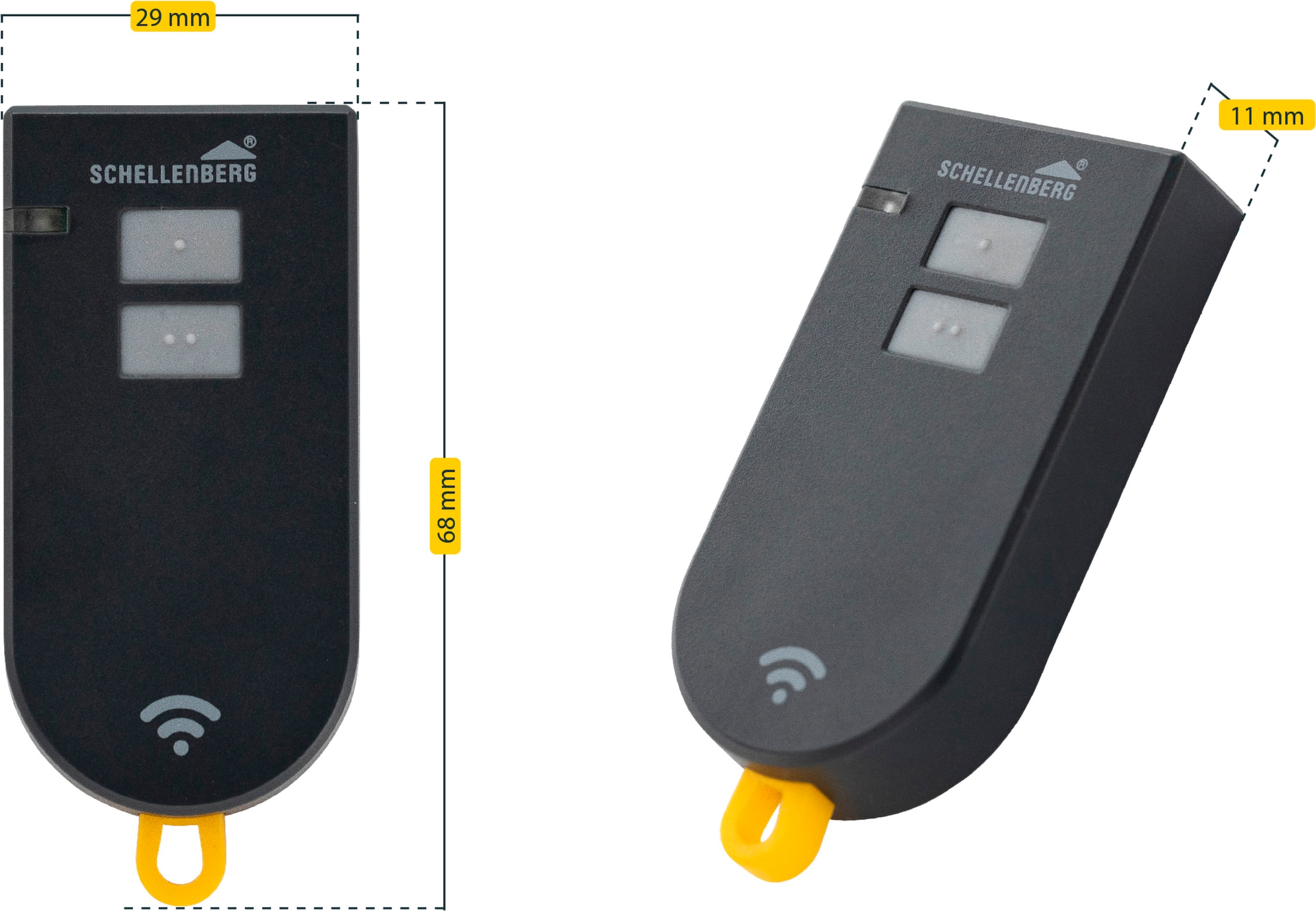 SCHELLENBERG Tor-Funksteuerung »Fernbedienung 2-Kanal«, Garagentorantrieb, zur Bedienung von Garagentorantrieben Smart DRIVE M, L und XL