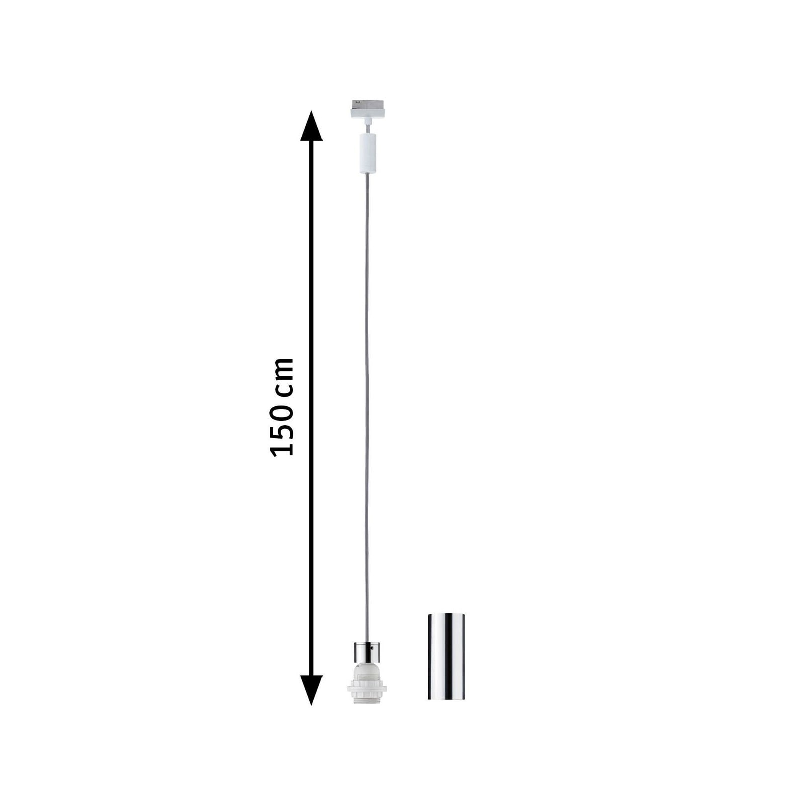 Paulmann Schienensystem-Leuchten »URail Pendel 2Easy E27 max. 20W dimmbar 230V«, dimmbar