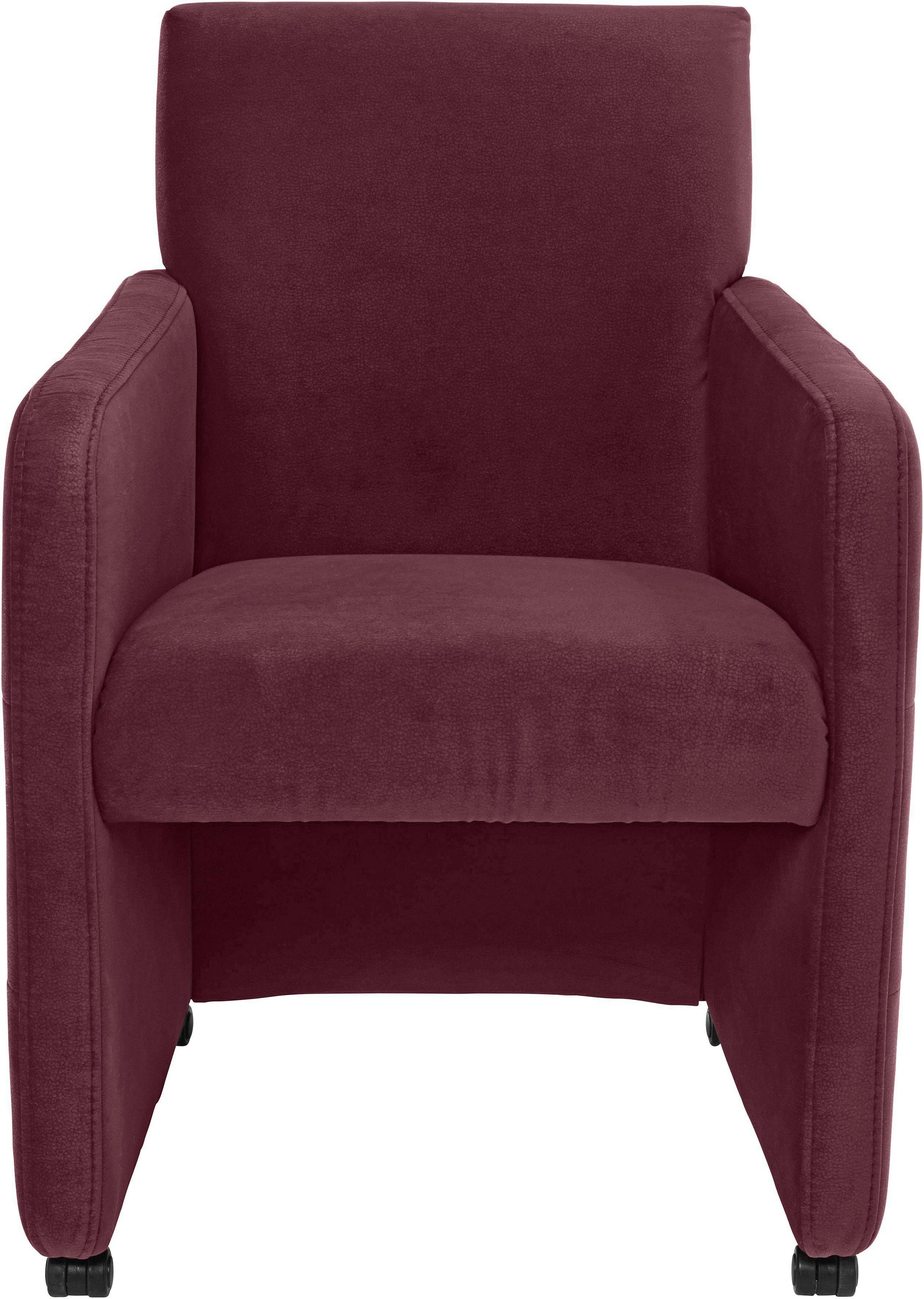 exxpo - sofa fashion Sessel »Barista, Loungesessel auf Rollen mit hoher Bod günstig online kaufen