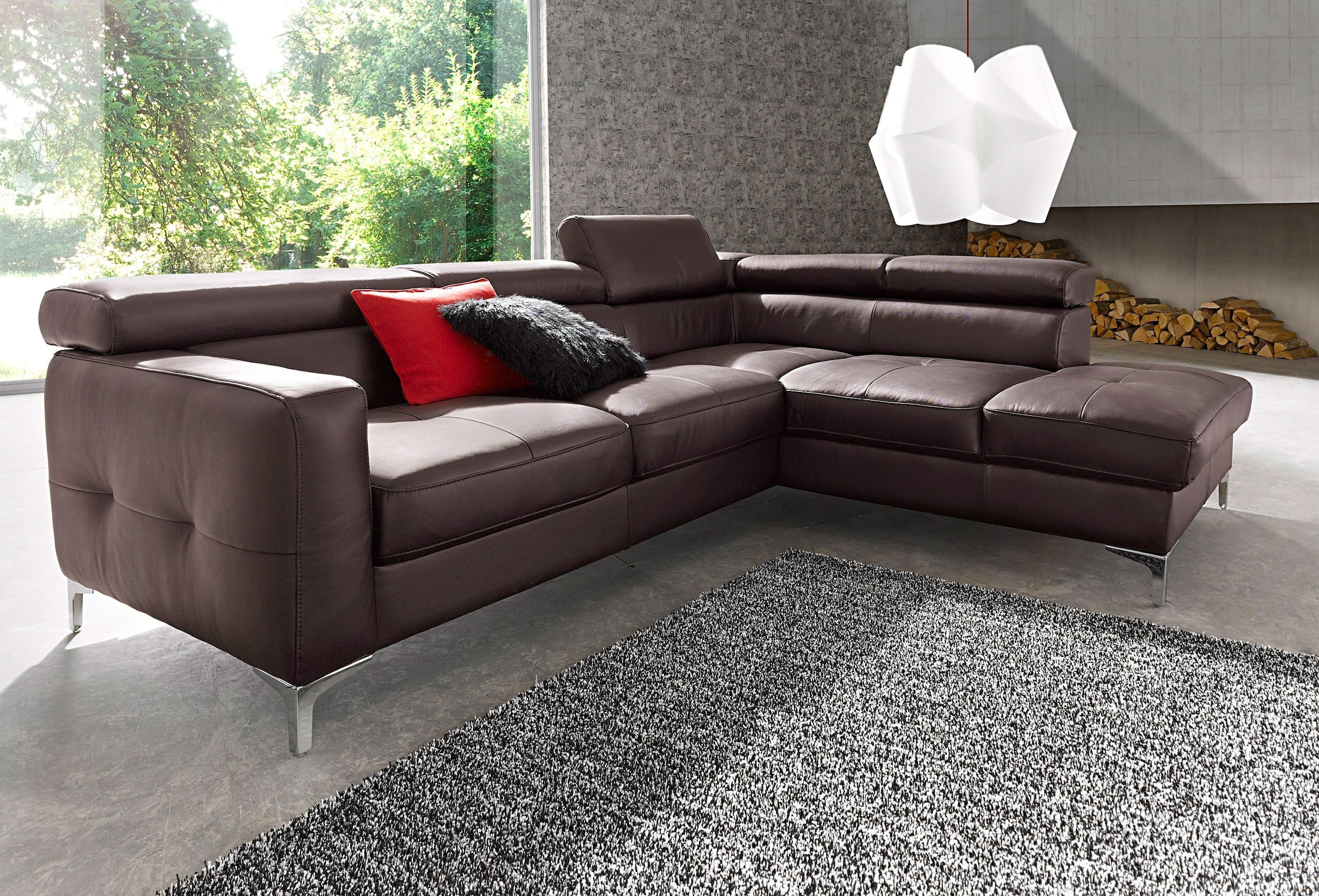 COTTA Polstergarnitur »Sammy L-Form«, (Set), Set bestehend aus: Ecksofa mit günstig online kaufen