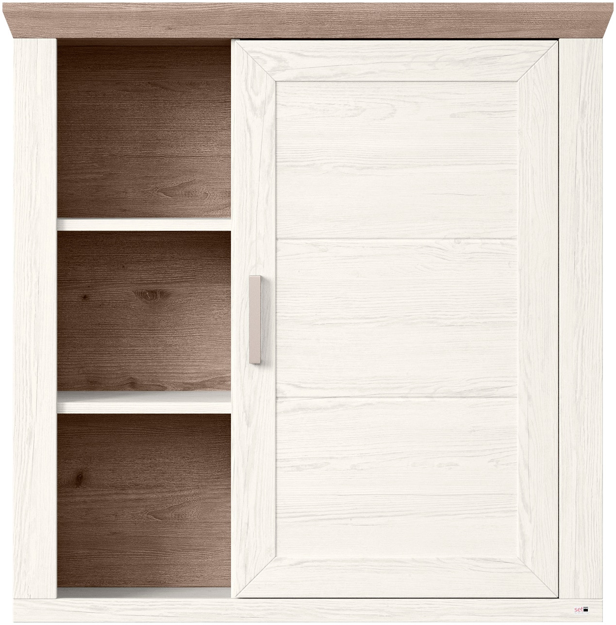 set one by Musterring Hängeschrank »York«, Typ 23, mit Tür und offenen Fächern, Beleuchtung optional, B 105 cm