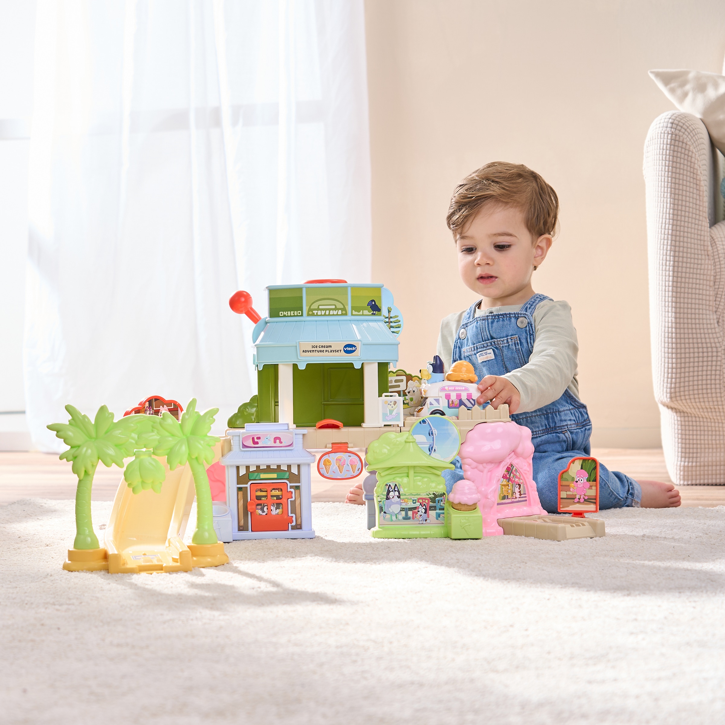 Vtech® Spielwelt »Tut Tut Baby Flitzer - Blueys Eisdiele« inklusive Eiswagen