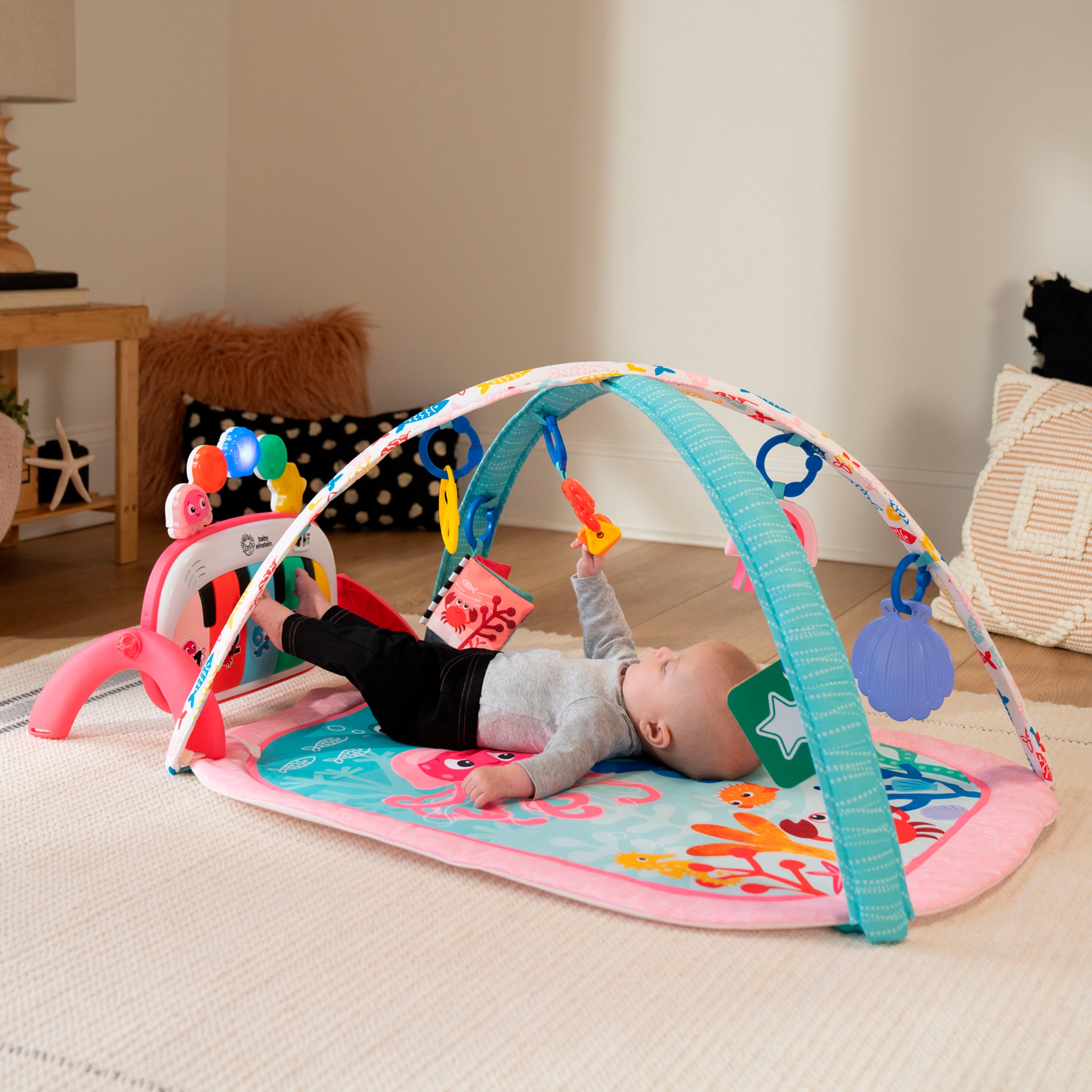 Baby Einstein Spielbogen »4-in-1 Kickin’ Tunes Jellyfish Jamboree Music & Language Discovery Gym«, mit Soundeffekt