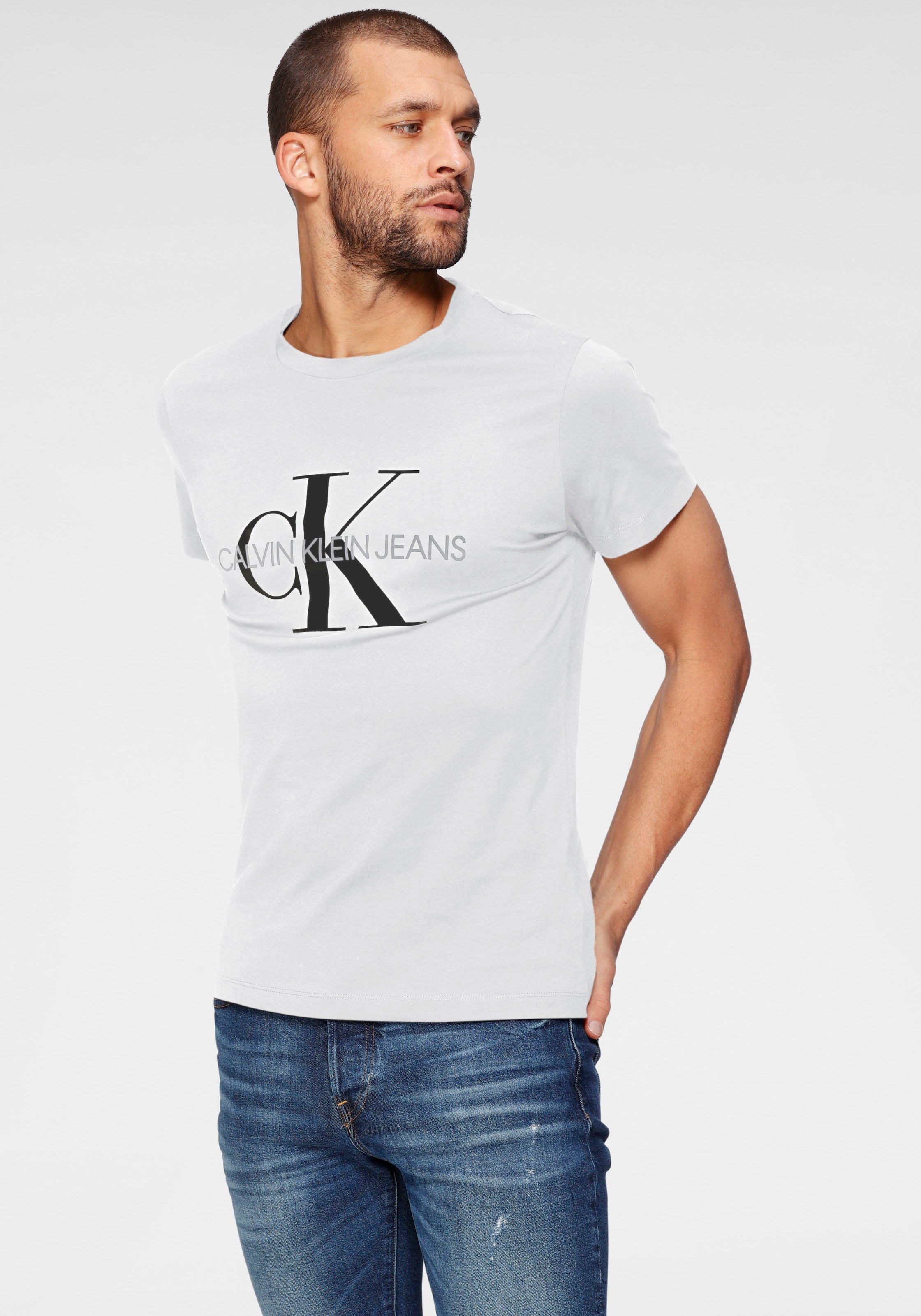 Calvin Klein Jeans T-Shirt »ICONIC MONOGRAM SLIM TEE«