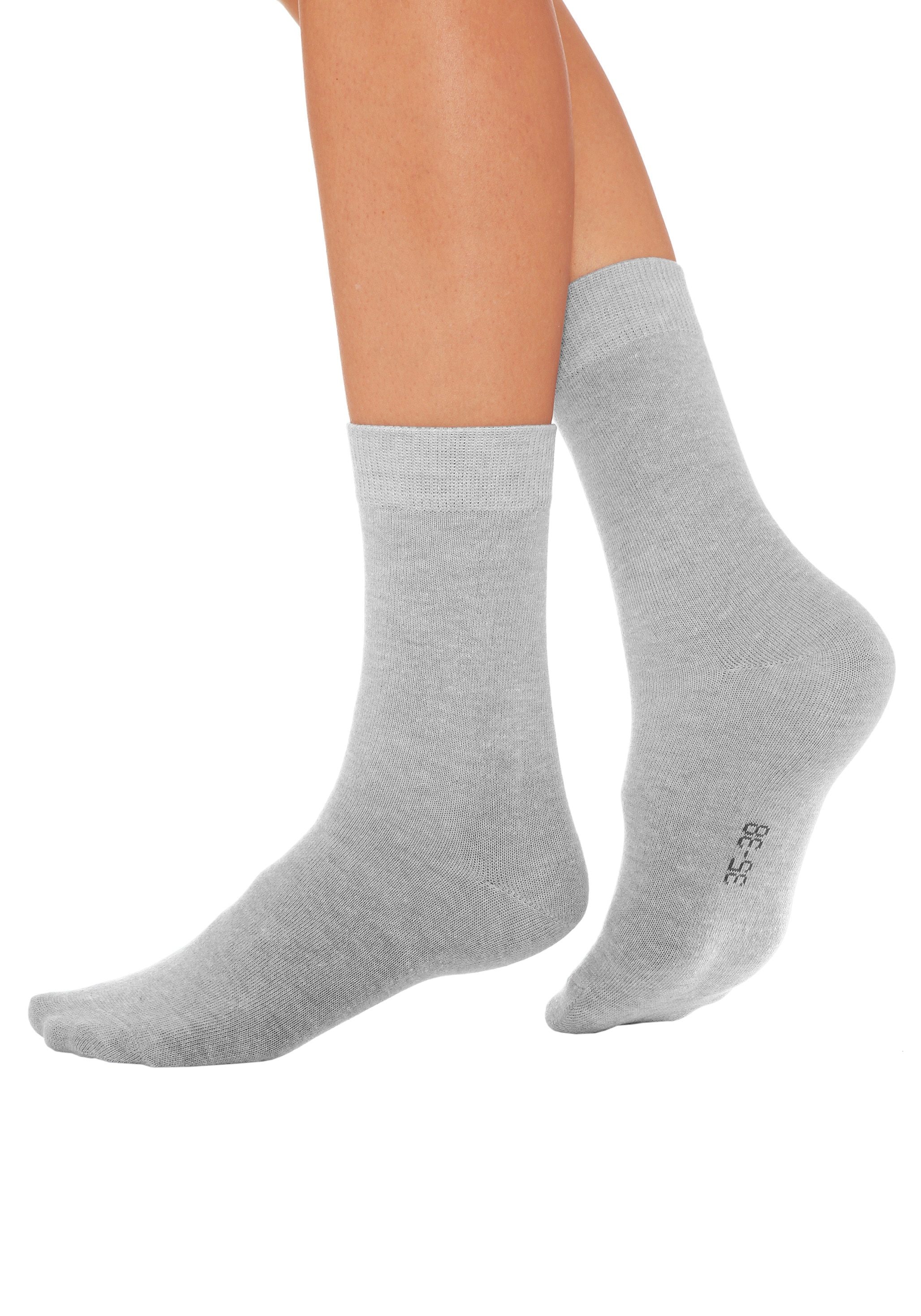 Lavana Basicsocken Packung, 7 Stk. tlg. mit druckfreiem Bündchen