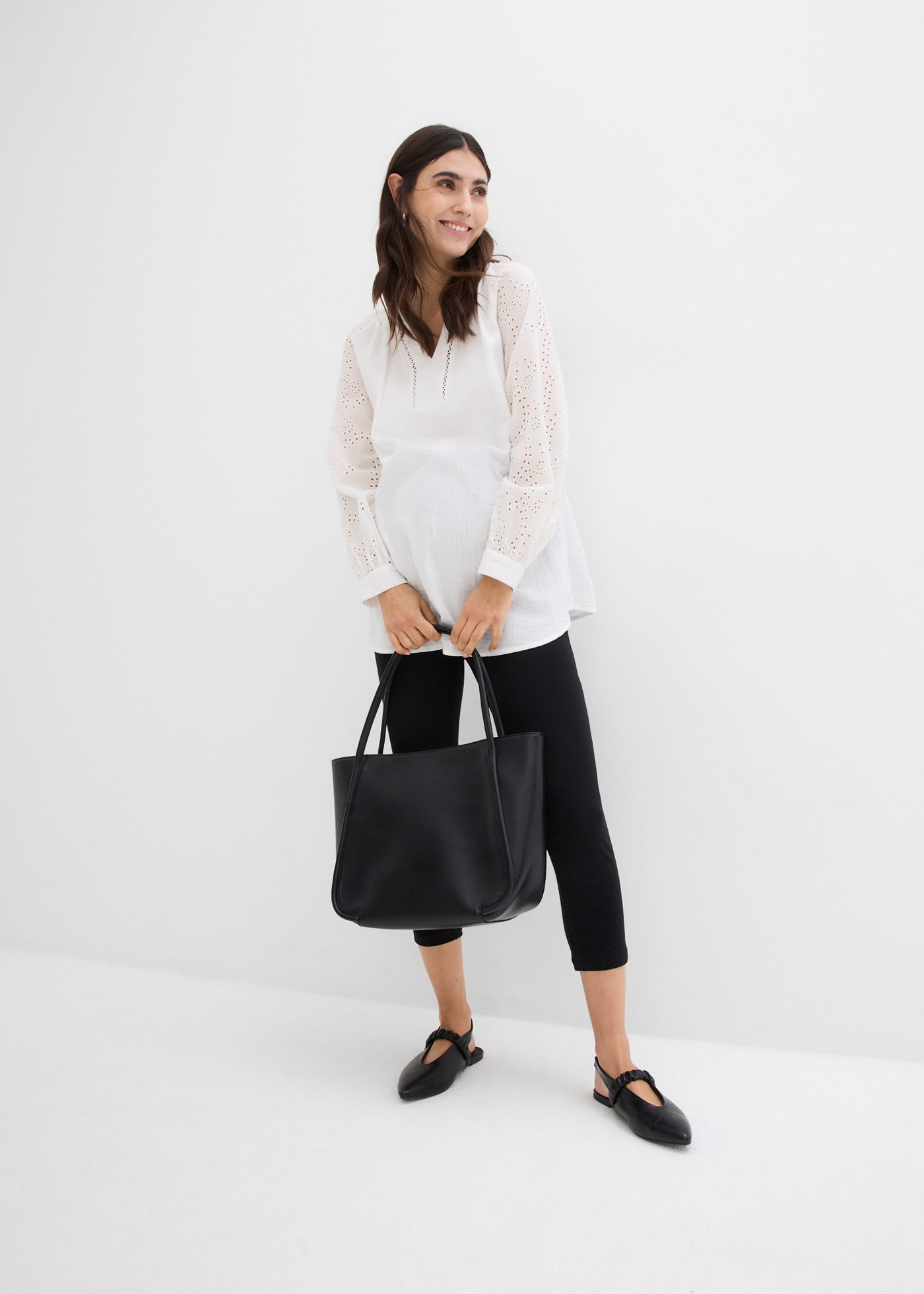 bonprix Umstandsleggings »Umstands-Leggings in Capri-Länge (2er Pack)«  Umstands-Leggings in Capri-Länge (2er Pack)