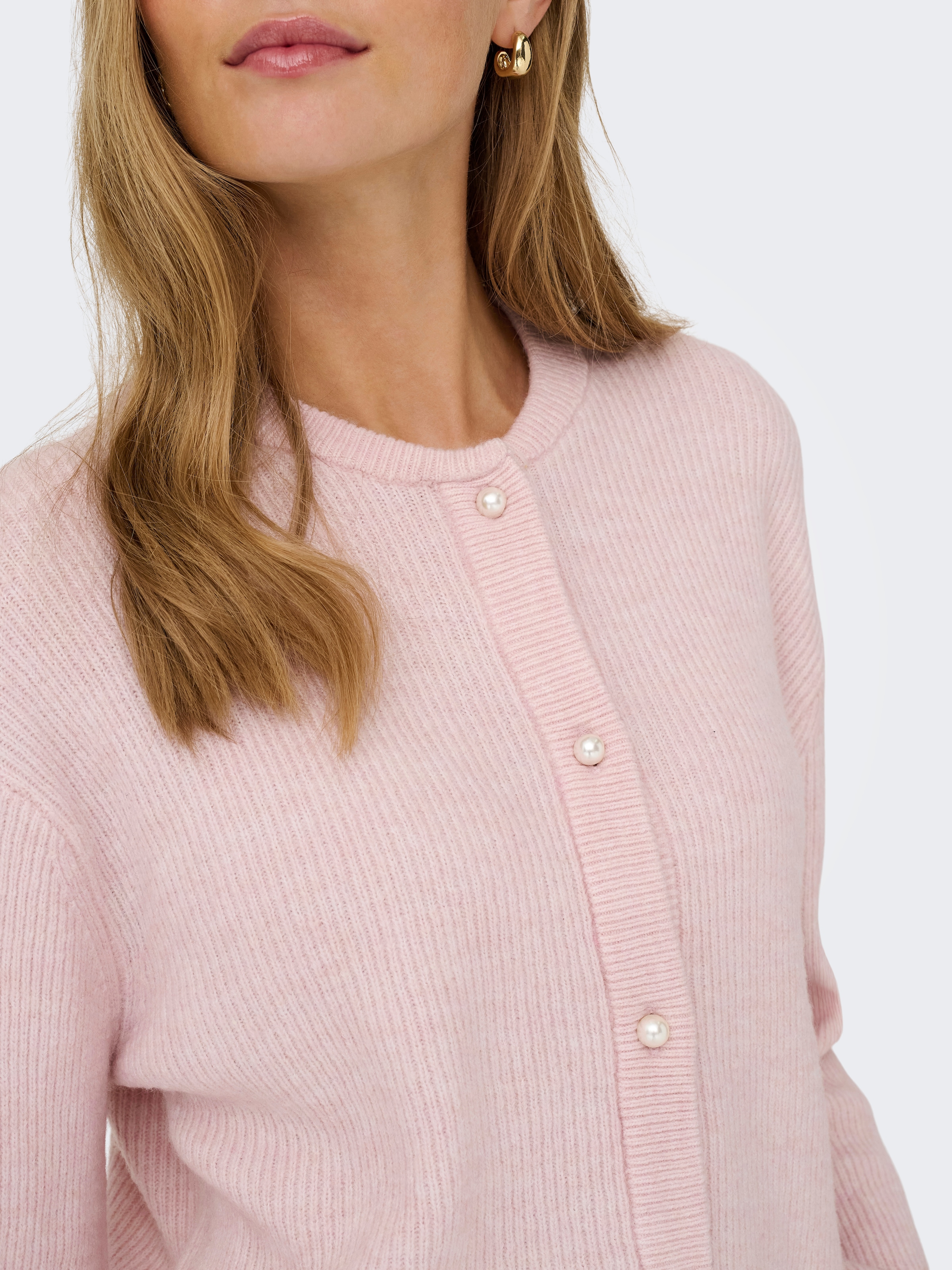 JDY Strickjacke »JDYLUMI LIFE L/S BUTTON CARDIGA KNT NOOS« Materialmix,
