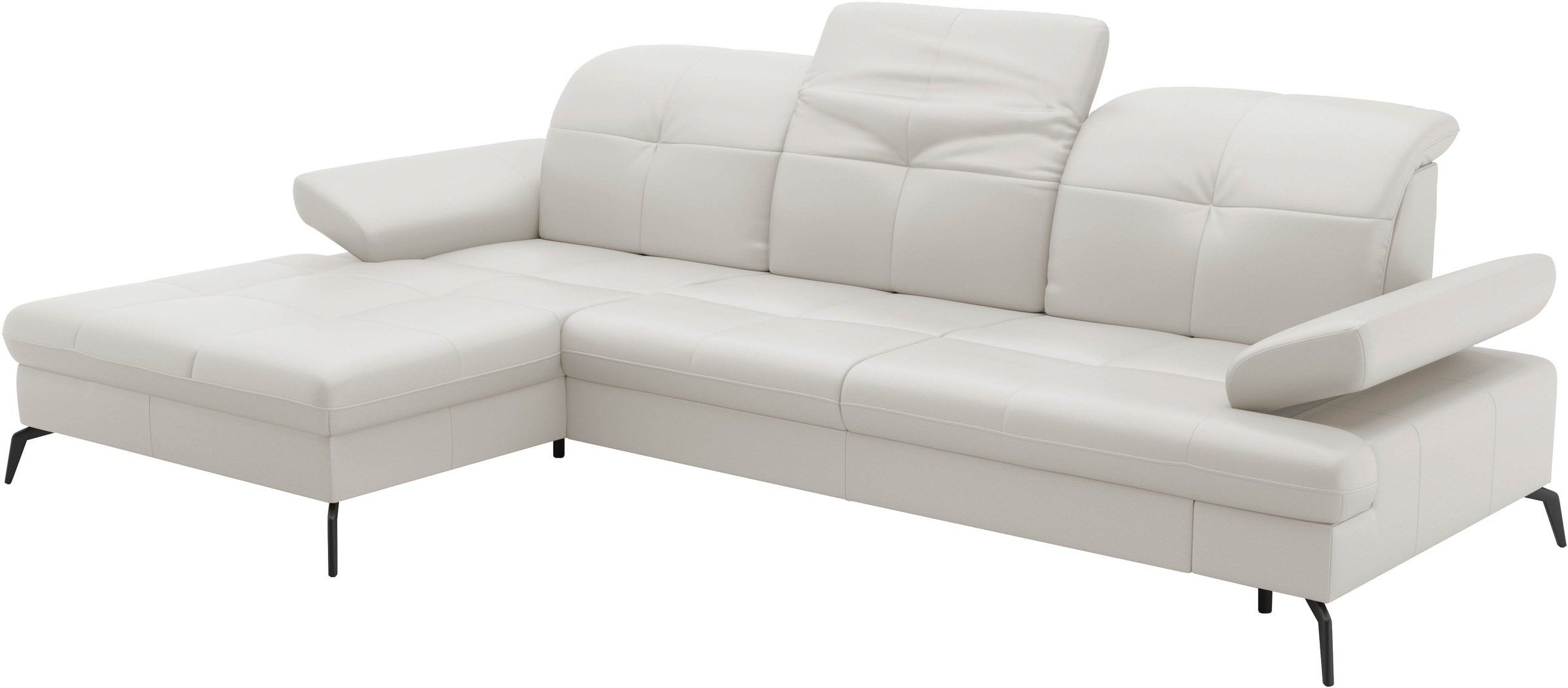 sit&more Ecksofa »Amica, L-Form, inkl. Sitztiefenverstellung & Armteilverstellung«, wahlweise mit Bettfunktion, Bettkasten und Kopfteilverstellung