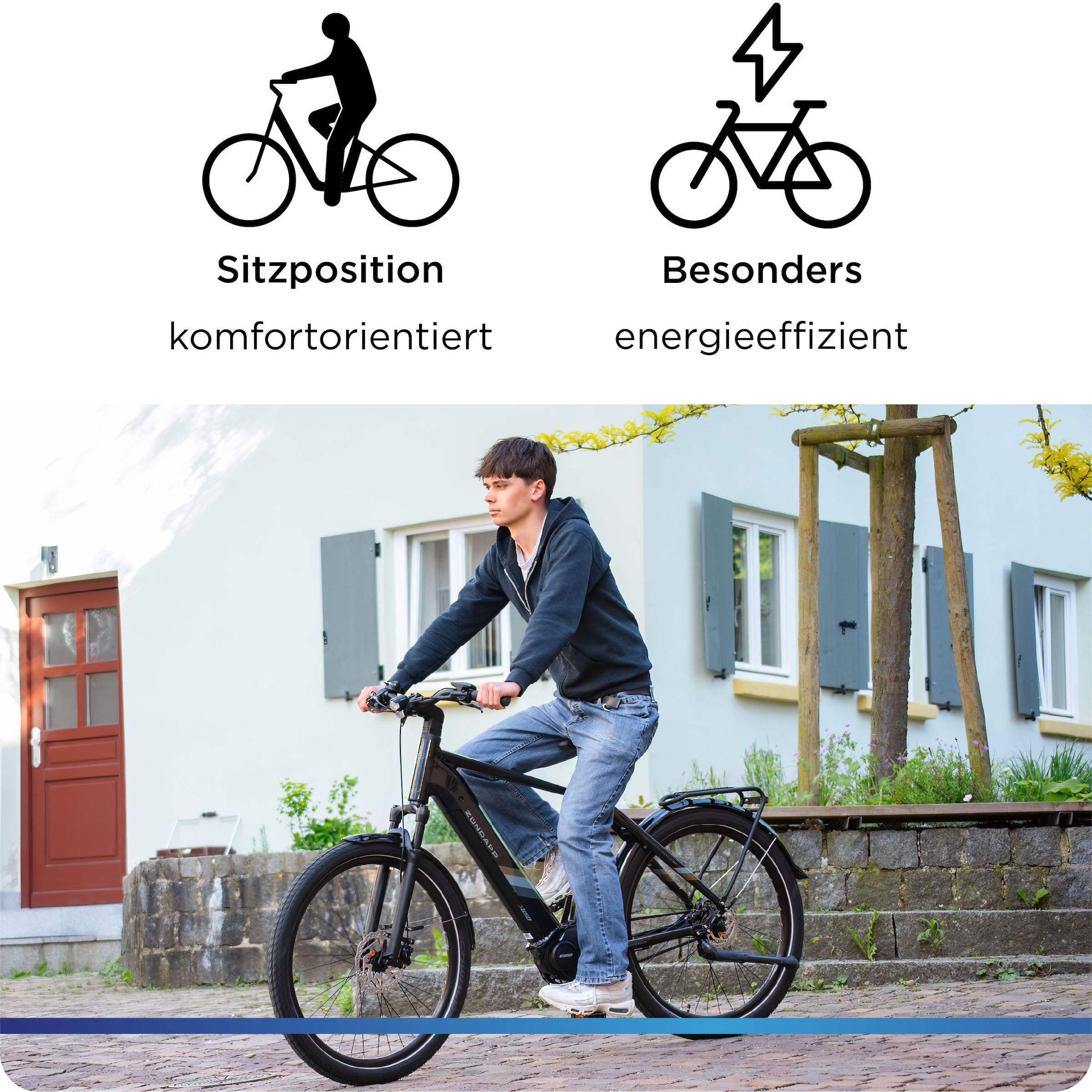 Zündapp »X850« 7 Gang Nabenschaltung Mittelmotor 250 W Pedelec, Elektrofahrrad für Damen und Herren