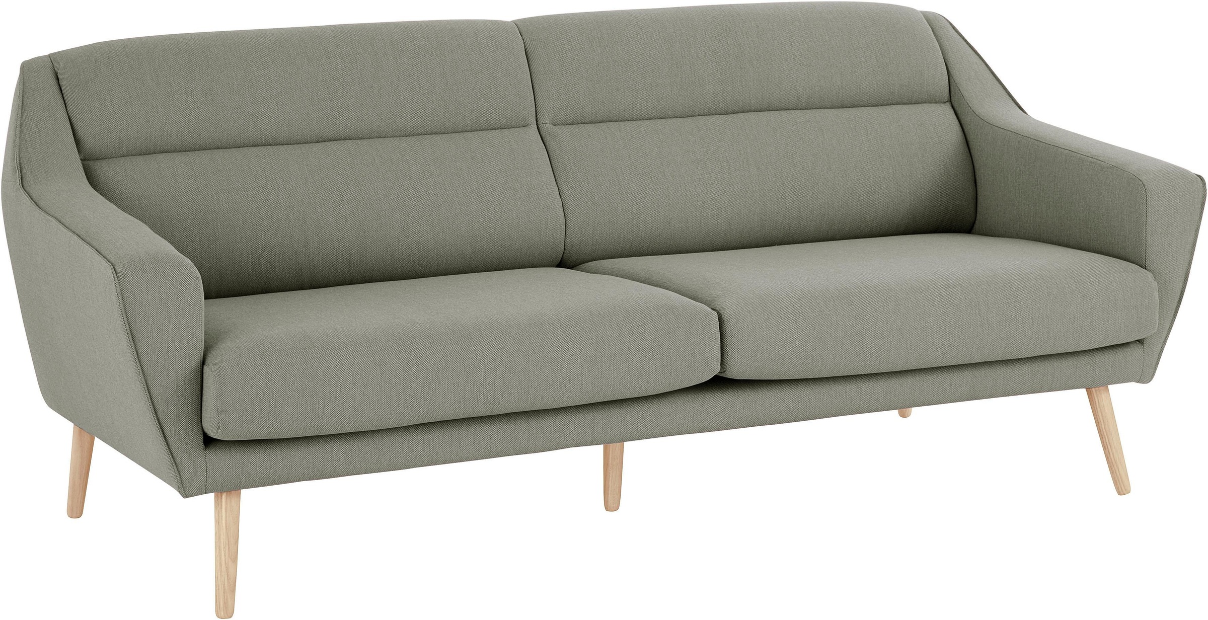 andas 3-Sitzer »Bille«, mit Naht im Rückenkissen und Eiche-Beinen, Design by Morten Georgsen