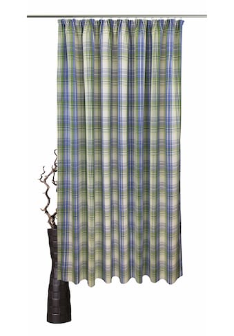 VHG Vorhang nach Maß »Lene«, (1 St.), Leinenoptik, Karo, skandinavisch, Breite 150 cm kaufen