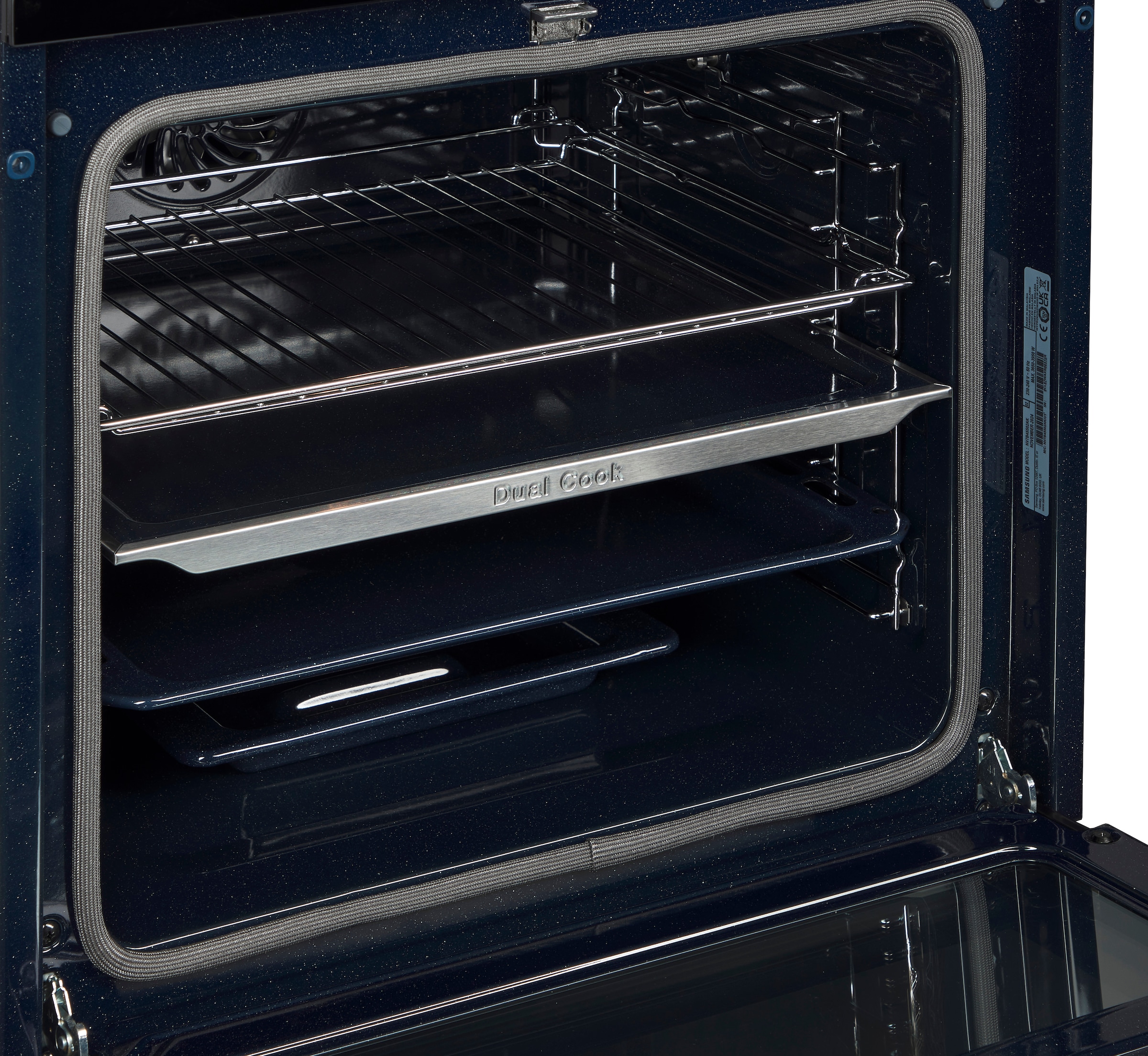 Samsung Einbaubackofen Serie 4 »NV7B45502AK/U1«, Pyrolyse-Selbstreinigung, Dual Cook Flex