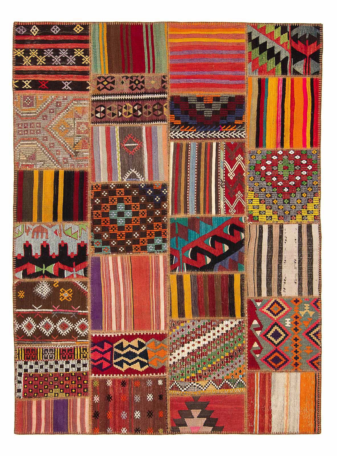 morgenland Wollteppich »Patchwork Patchwork 240 x 170 cm«, rechteckig, 5 mm günstig online kaufen