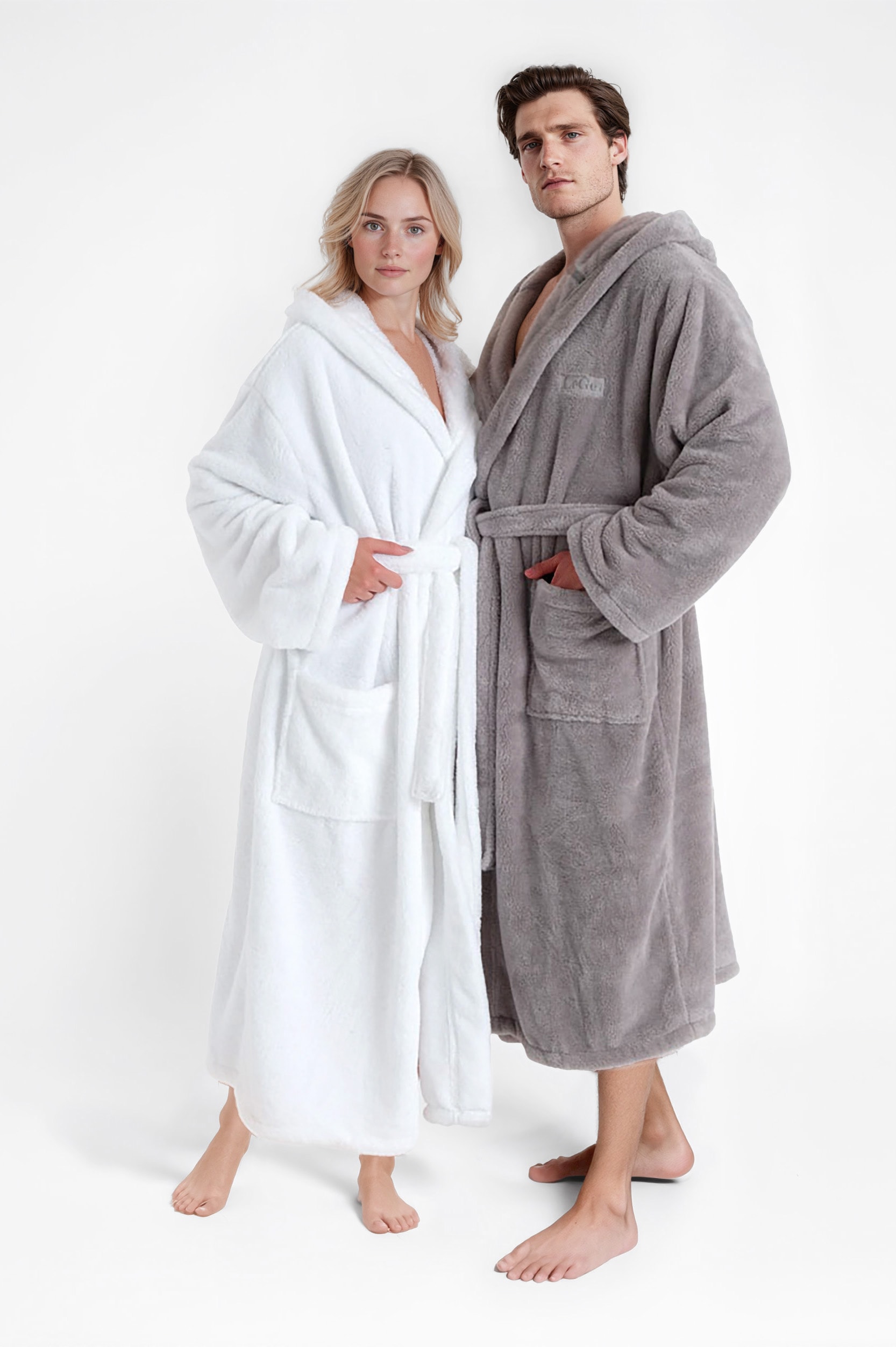 LeGer Home by Lena Gercke Unisex-Bademantel »Lovina, ideal für Sauna & Spa, Hotelbademantel, Morgenmantel«, (1 St.), kuschelig weicher Fleece, für Damen und Herren, XS-3XL