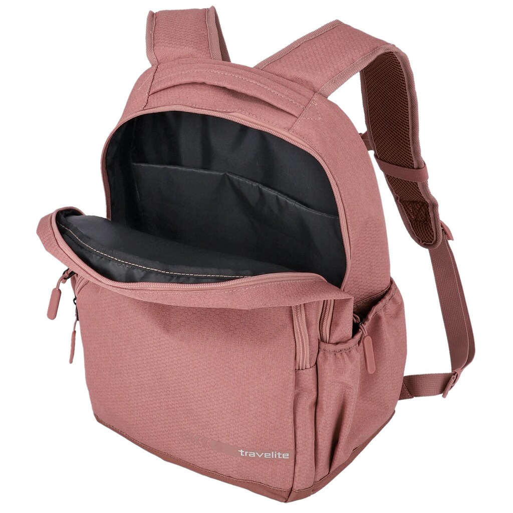 travelite Laptoprucksack »Kick Off L, 45 cm, rosé«