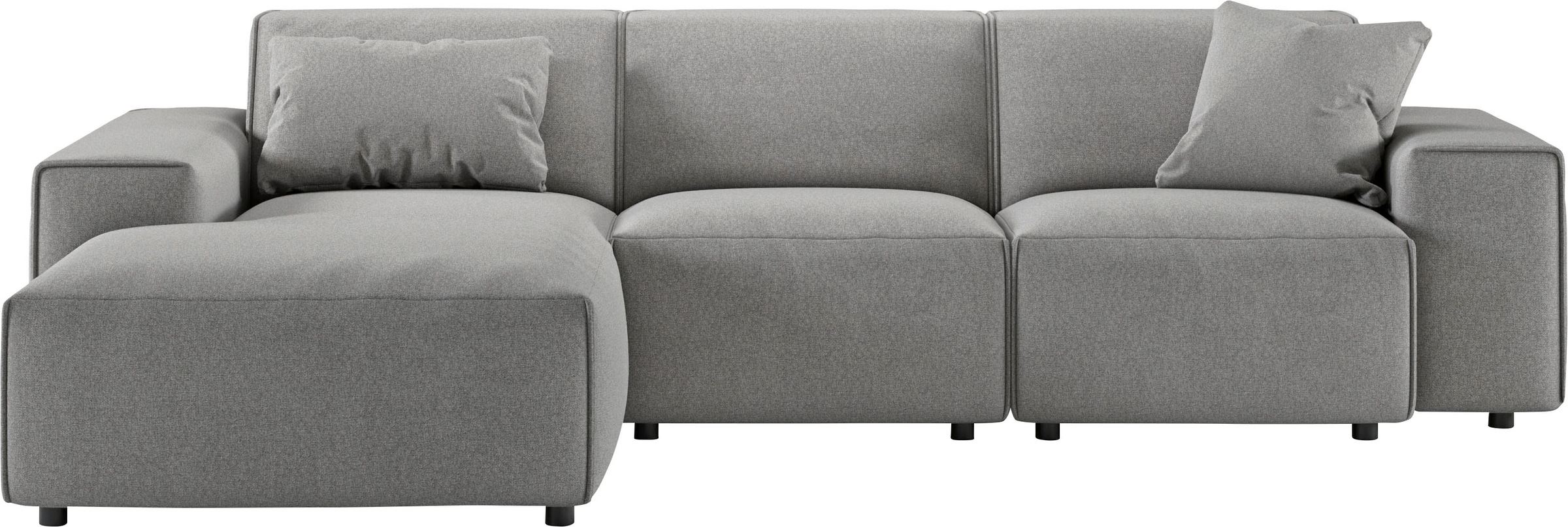 andas Ecksofa »Glimminge L-Form auch in Breitcord, Feincord + Easy care-Bezug,«, Breite 264, Zierkissen