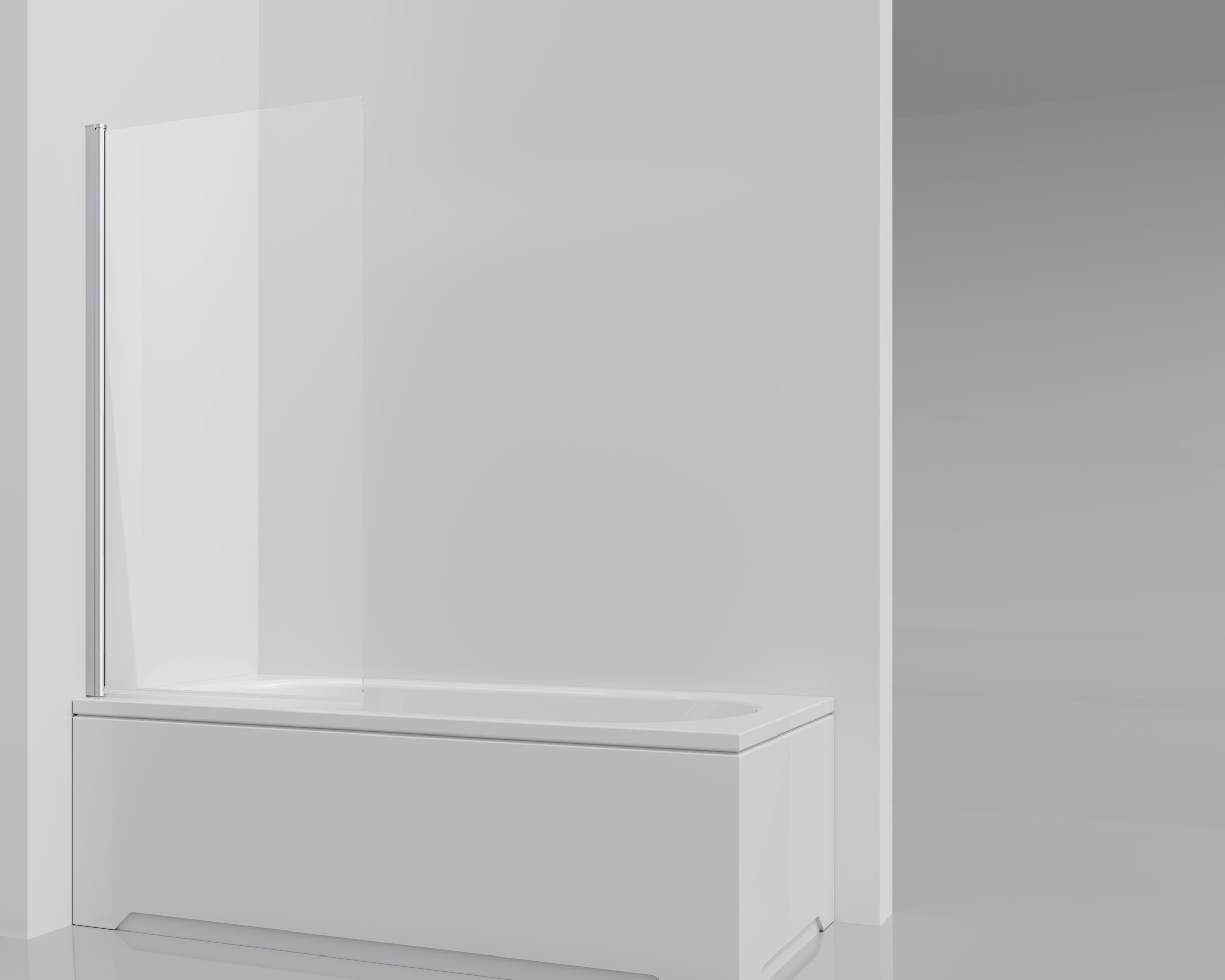 welltime Badewannenaufsatz »BWA Nassau Single Clear«