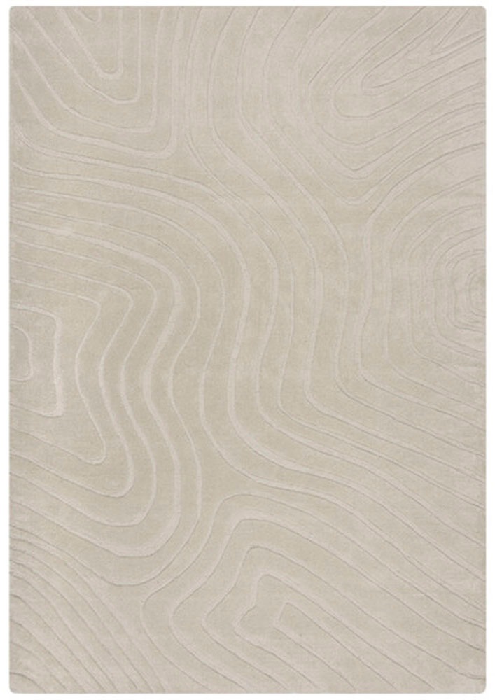 FLAIR RUGS Wollteppich »Mesmerise«, rechteckig, 14 mm Höhe, Wollteppich mit Hoch-Tief Effekt