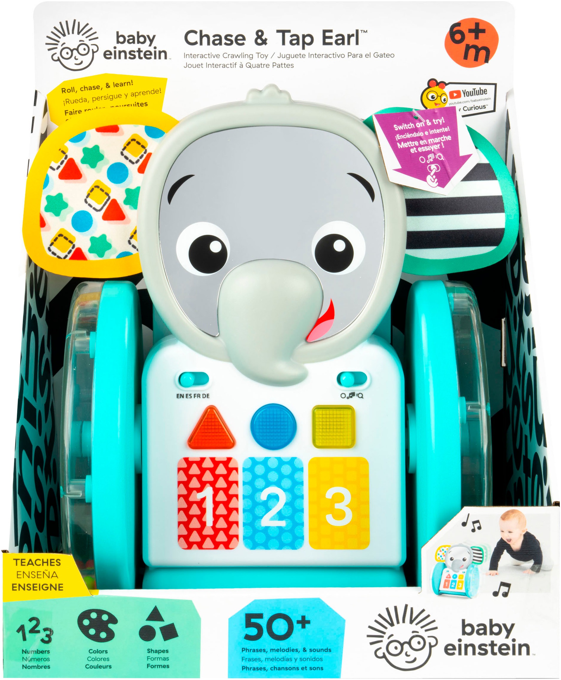 Baby Einstein Lernspielzeug »Chase & Tap Earl Interactive Crawling Toy«