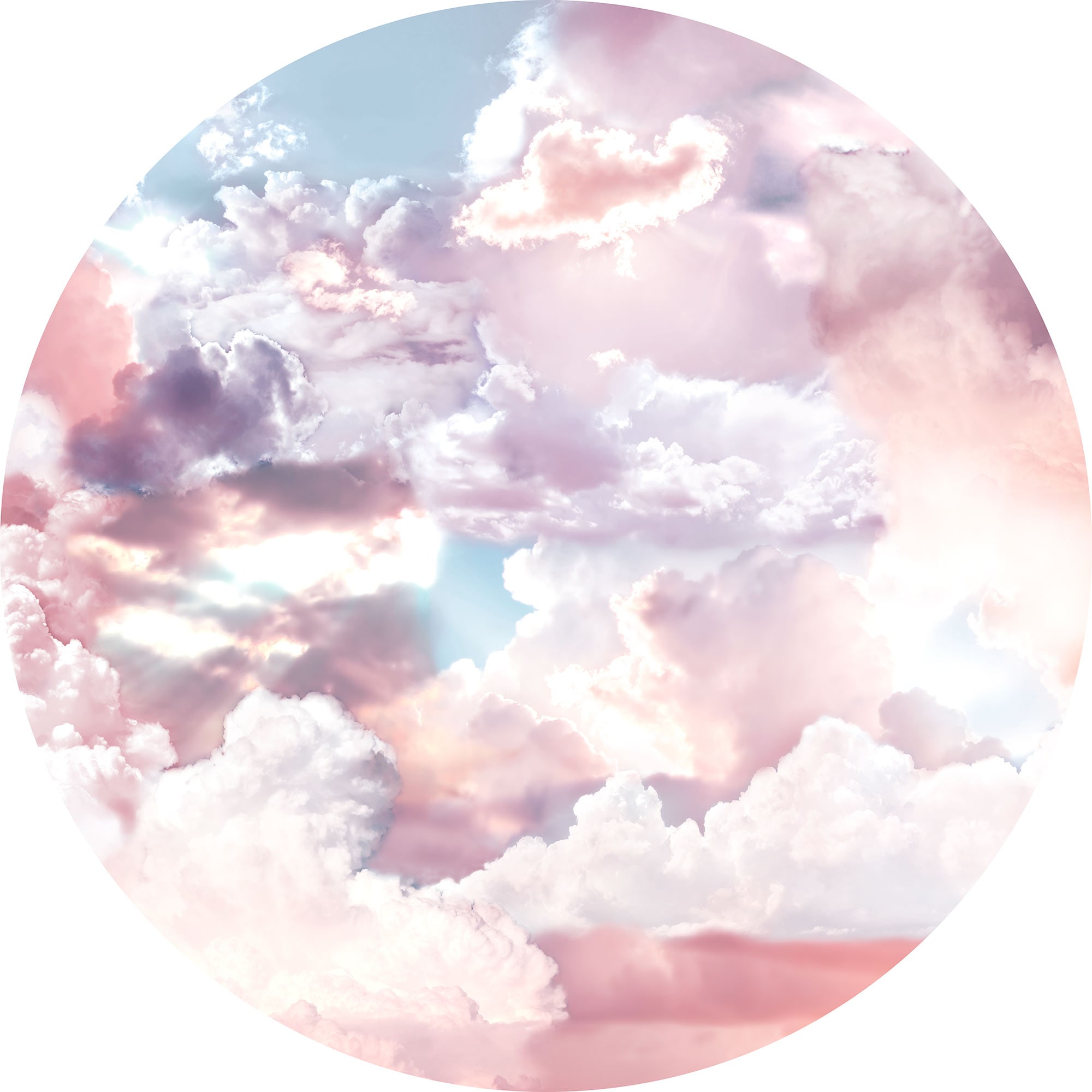 Komar Fototapete »Dot - selbstklebende Vlies Fototapete - Candy Sky - Größe 125 x 125 cm« Motiv | bedruckt glatt