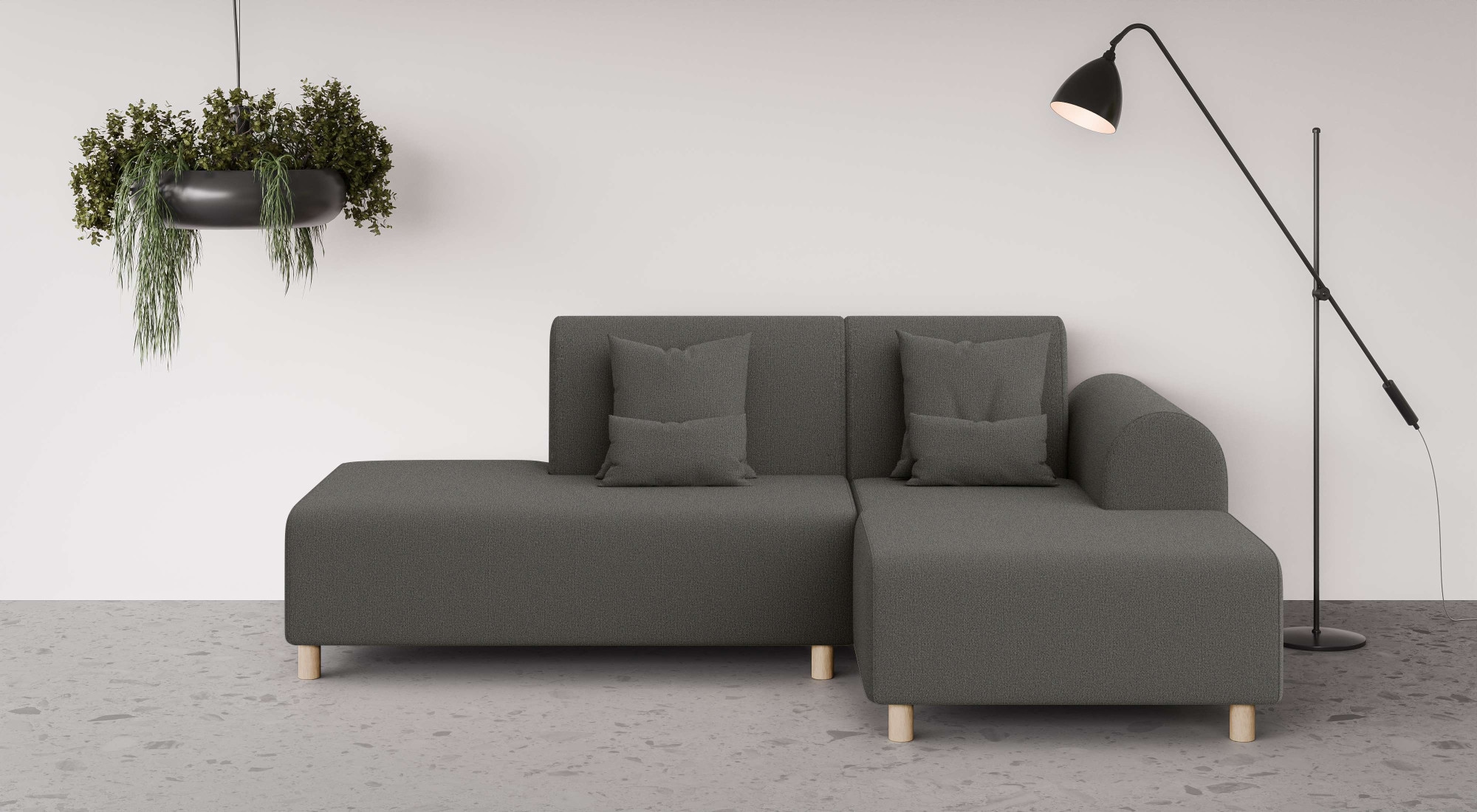 INOSIGN Ecksofa »Suyala«, L-Form mit Hocker günstig online kaufen
