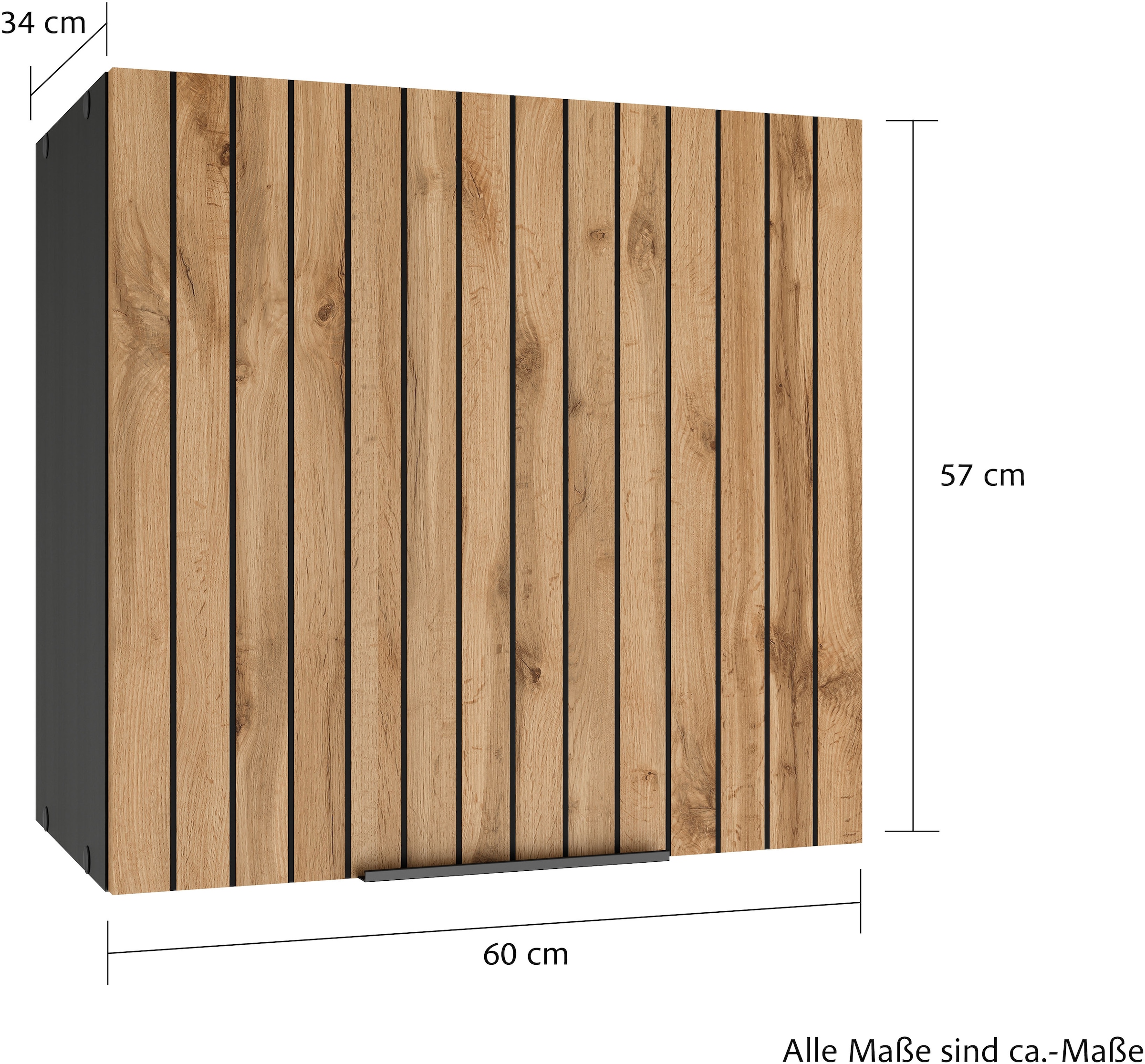 KOCHSTATION Hängeschrank »KS-Lagos«, Breite 60 cm, 1 Einlegeboden