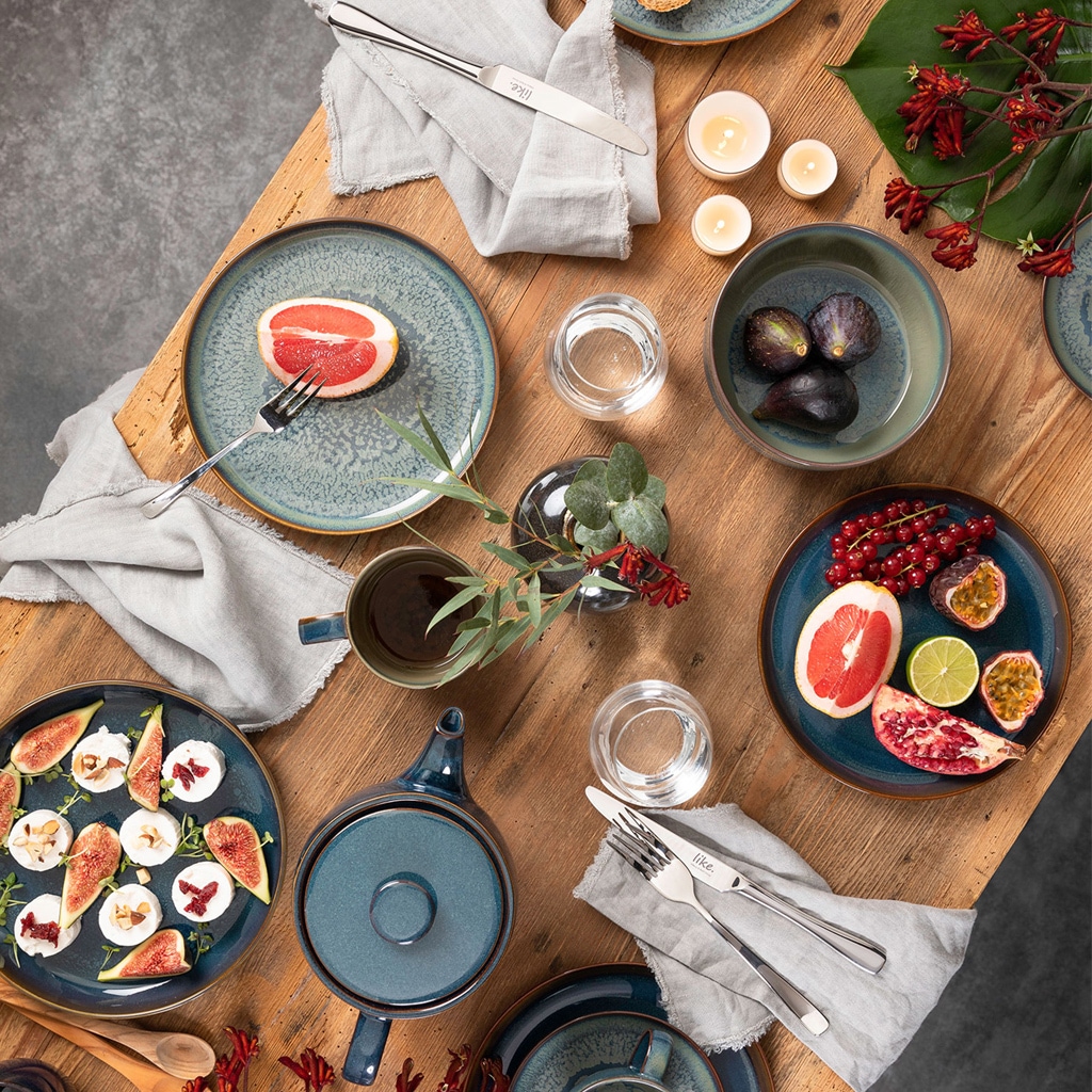 like. by Villeroy & Boch Speiseteller »Speiseteller Crafted Breeze ø 29 cm 6er Set blau-grau«
