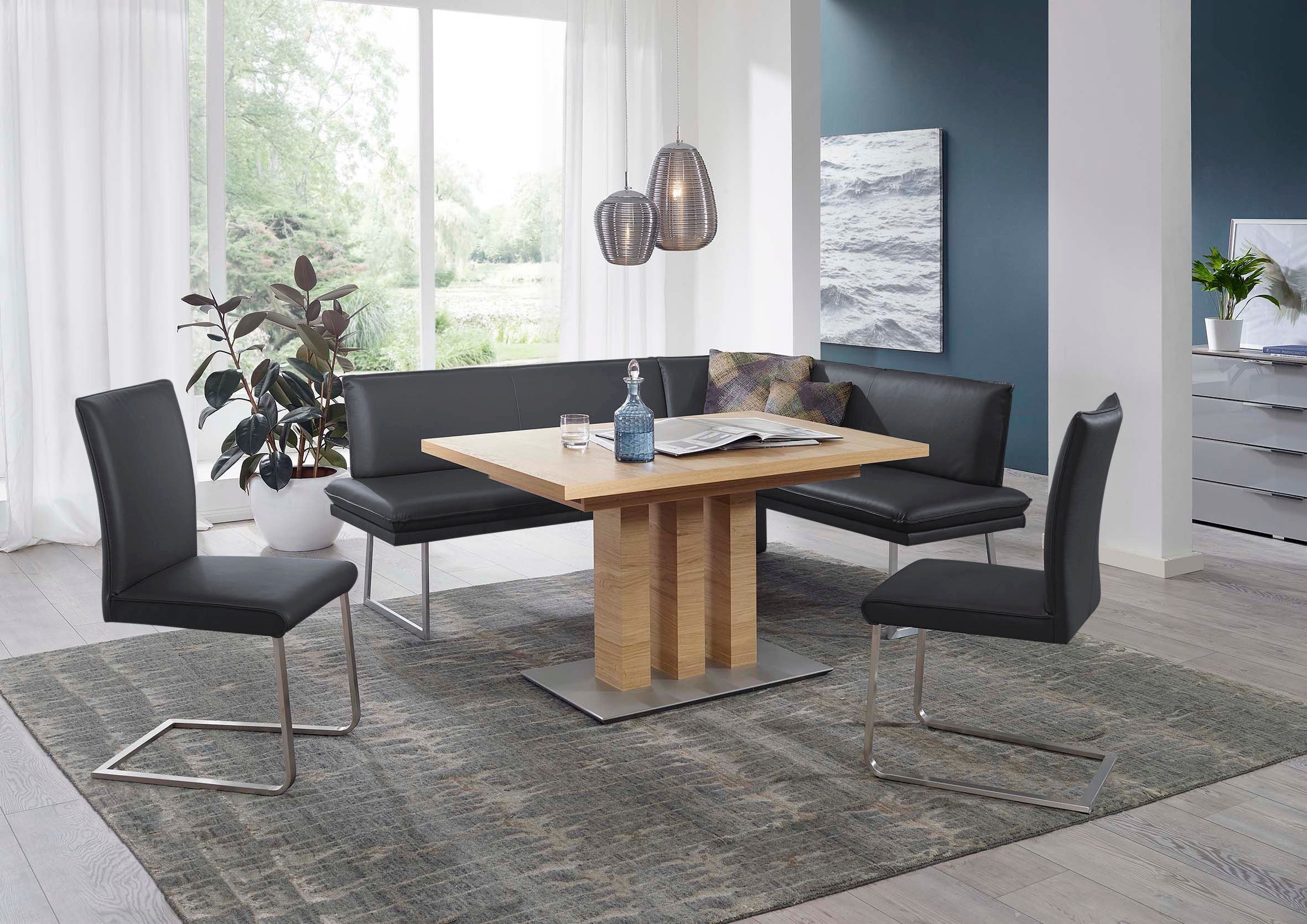 K+W Komfort & Wohnen Essgruppe »Santos III« 4 Stk. tlg. gepolsterte Eckbank günstig online kaufen