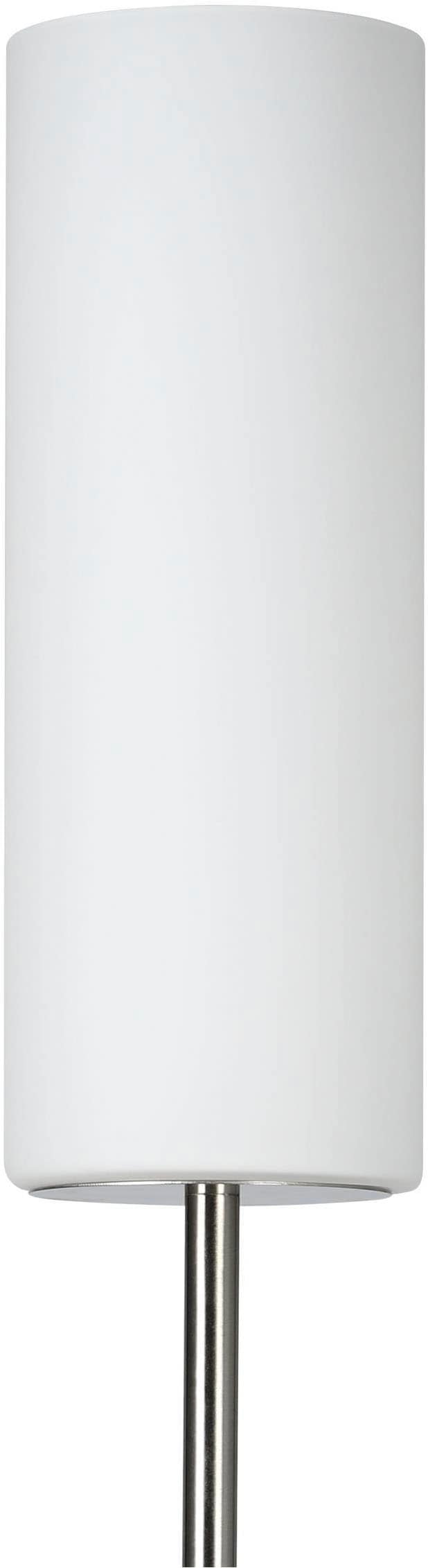 EGLO Stehlampe »Troy 3 Stehlampe, Stahl, Glas satiniert weiß, E27, inkl. Trittschalter« E27 1 Stk. Stehleuchte - H153 x Ø10,5 cm - nickel-matt - 1X40W exkl.