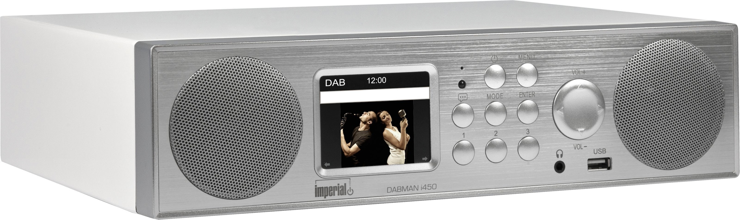 IMPERIAL by TELESTAR Küchen-Radio »DABMAN i450«, (WLAN-LAN (Ethernet)-Bluetooth Digitalradio (DAB+)-Internetradio-UKW mit RDS 30 W)