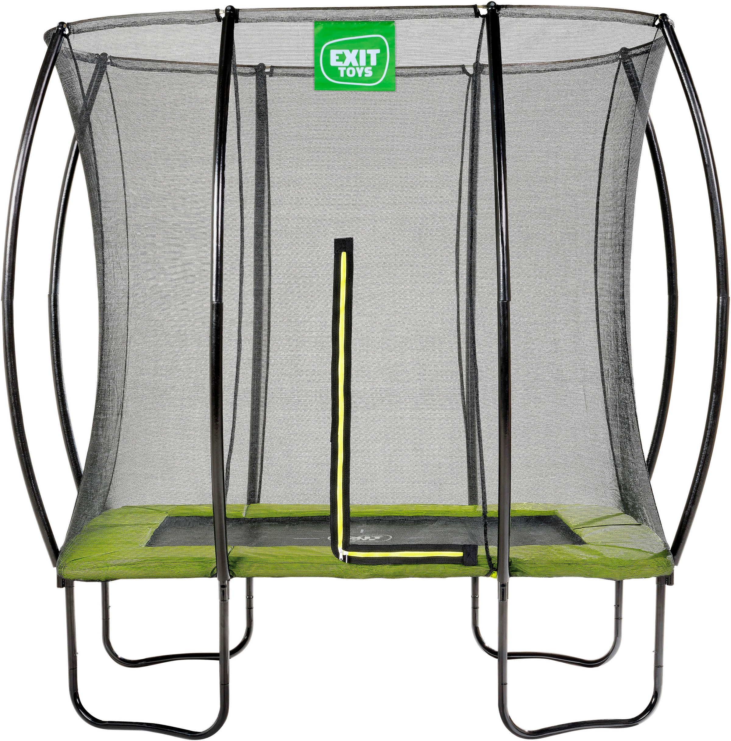 EXIT Gartentrampolin »Silhouette« mit Sicherheitsnetz grün B/L/T: 214cm x 153cm