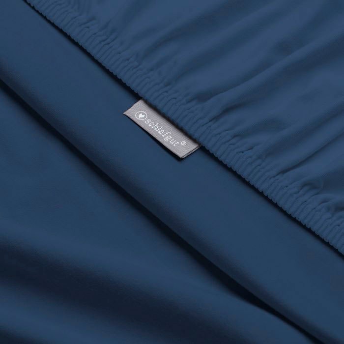 Schlafgut Spannbettlaken »Mako-Jersey aus 100% Baumwolle, Bettlaken«, für Matratzen bis 20 cm Höhe, in 90x200, 140x200 oder 180x200 cm