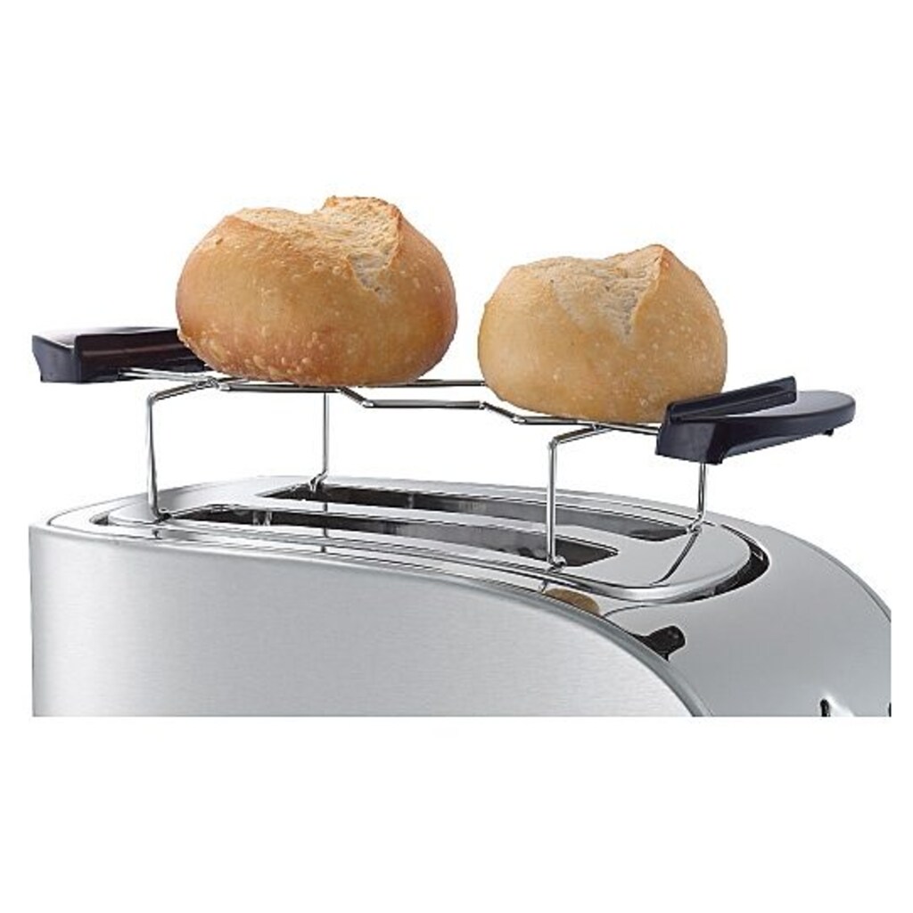WMF Toaster »Stelio«, 2 kurze Schlitze, 900 W, mit Edelstahl-Brötchenaufsatz, Bagelfunktion