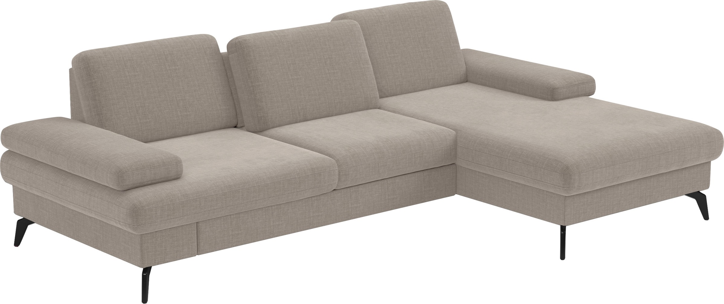 sit&more Ecksofa »Morris L-Form, inkl. Sitztiefenverstellung«, wahlweise mit Armteilverstellung, Bettfunktion & Bettkasten