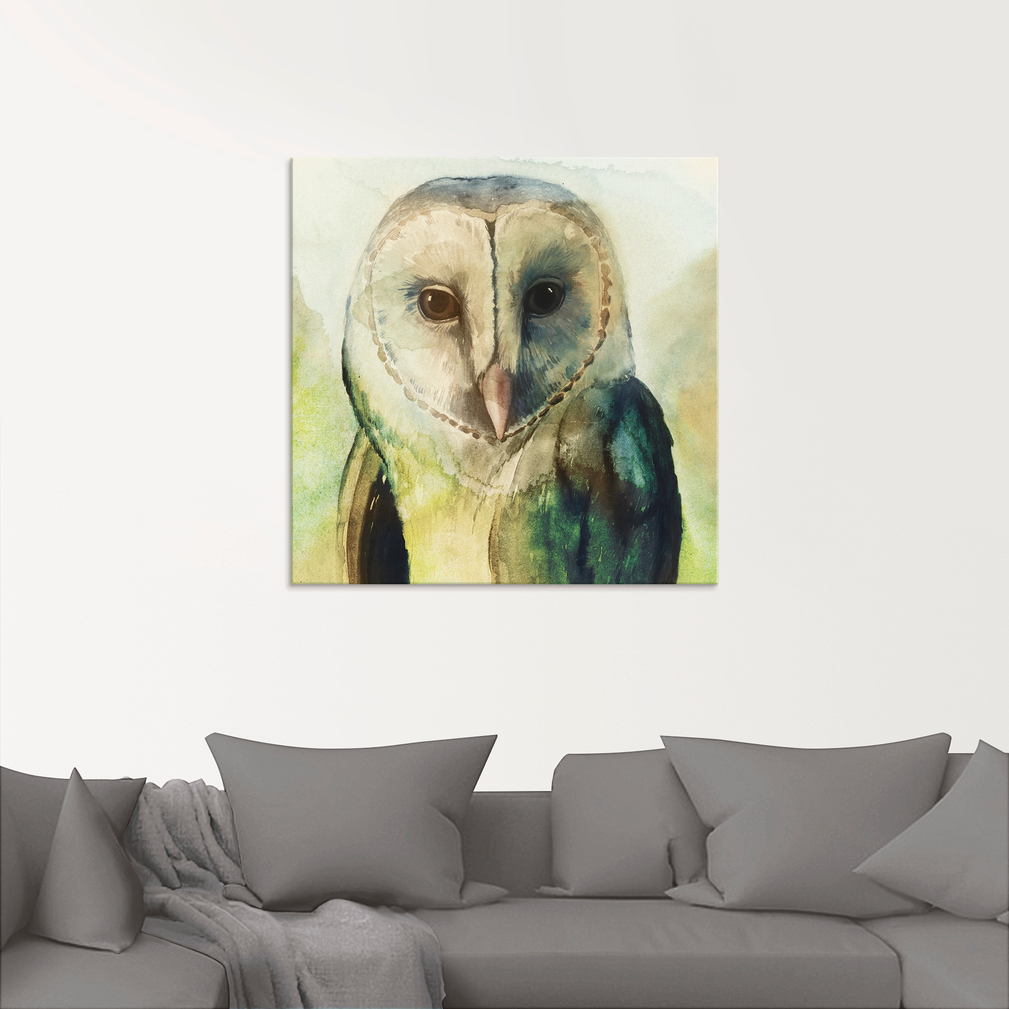 Artland Glasbild »Eule I« Vögel 1 Stk. tlg. in verschiedenen Größen