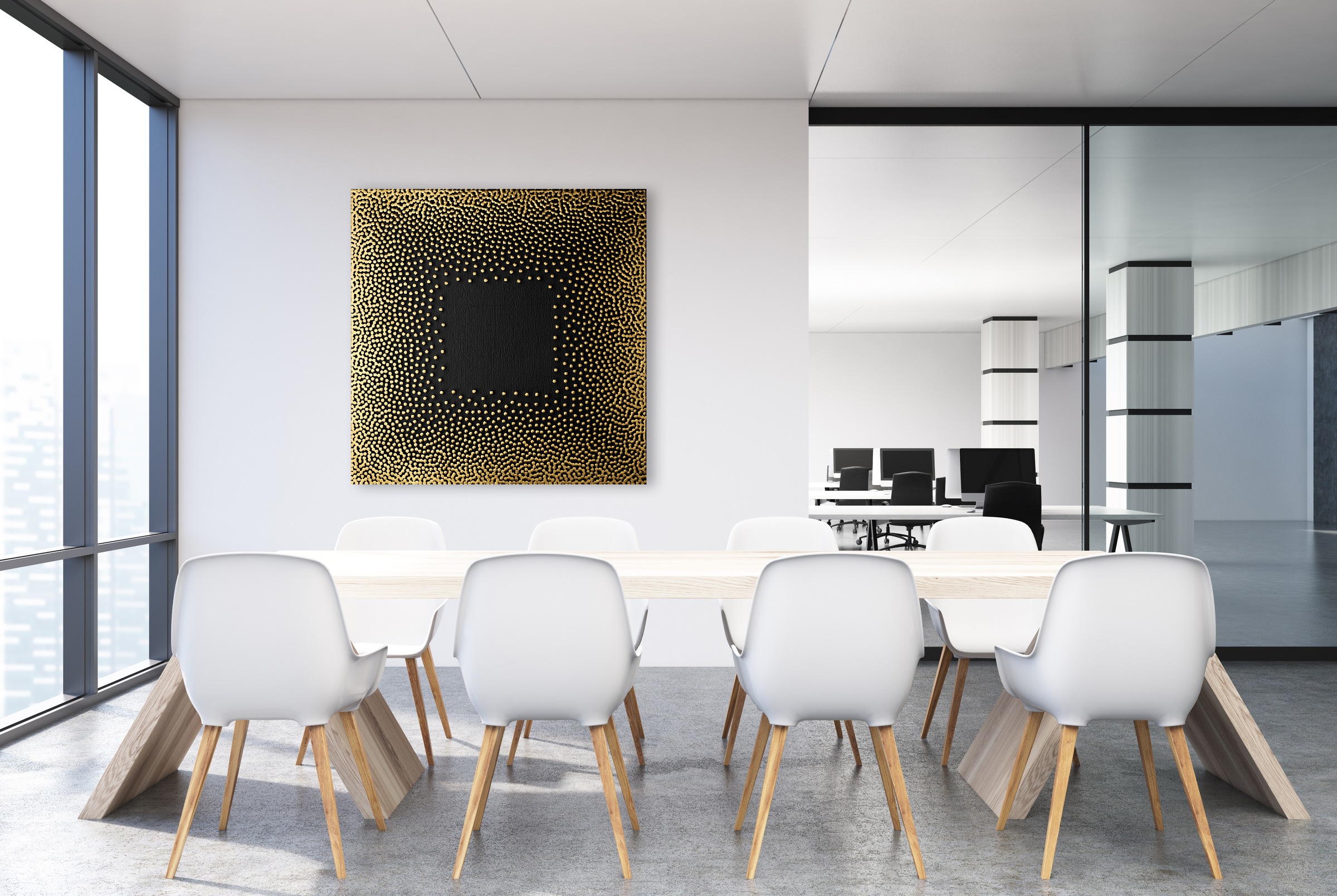 Leonique Leinwandbild »The Frame«, Abstrakt-Abstrakte-Kunst-Modern, (1 St.) günstig online kaufen