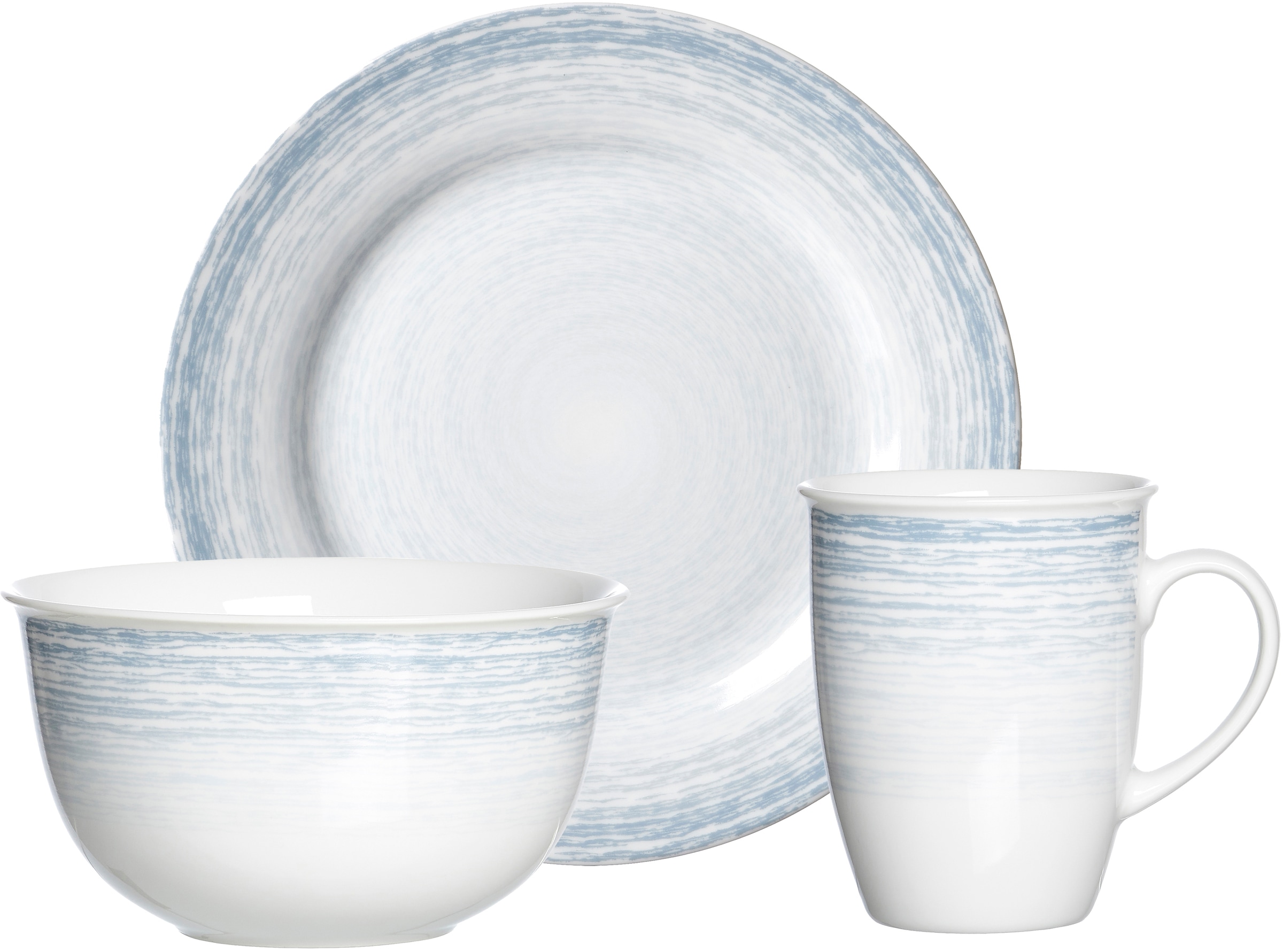 Ritzenhoff & Breker Frühstücks-Geschirrset »Nordic Smilla«, (Set, 3 tlg.), Scandic Style, 3 Teile, für 1 Person (Teller, Tasse, Schale)