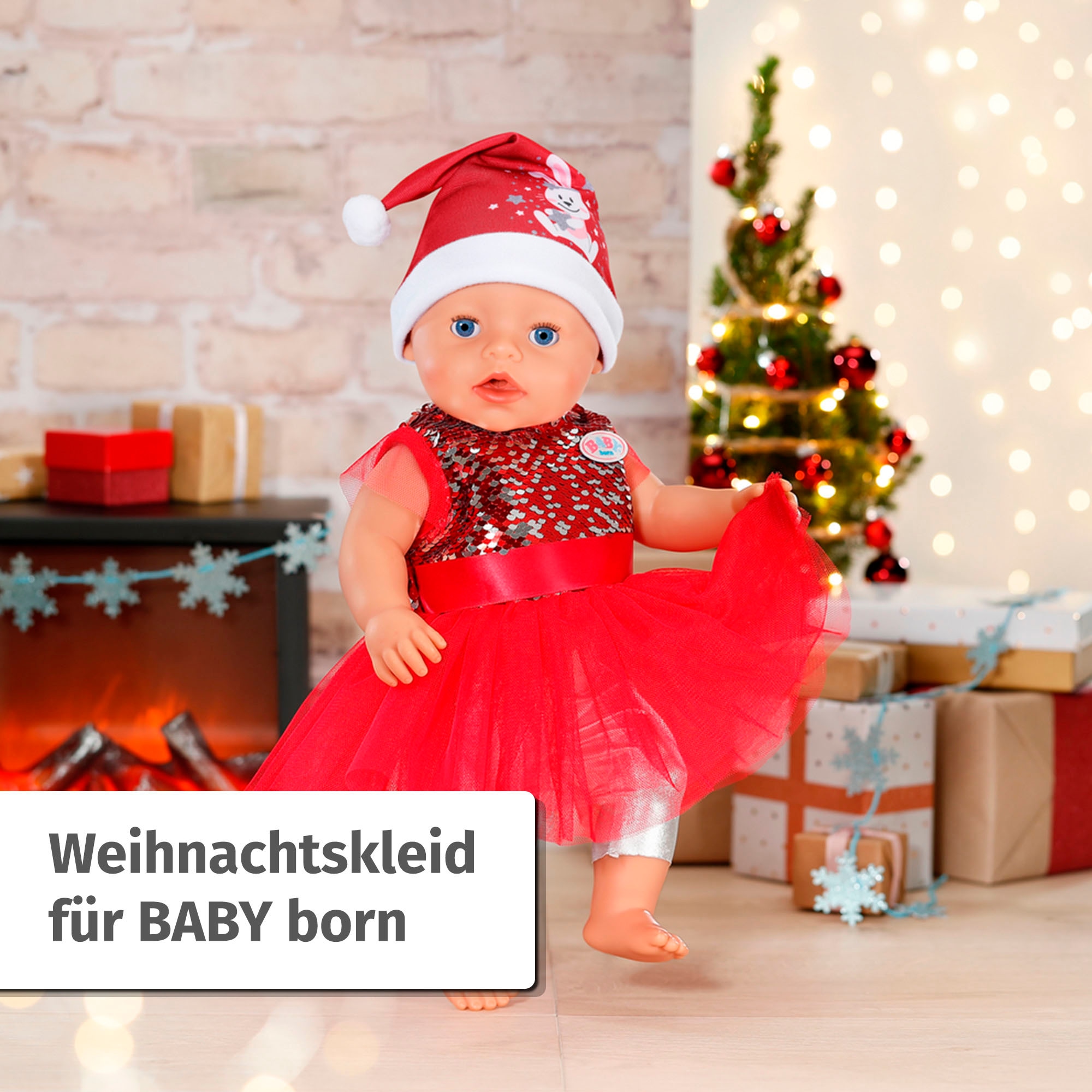 Baby Born Puppenkleidung »Weihnachtsoutfit, 43 cm«