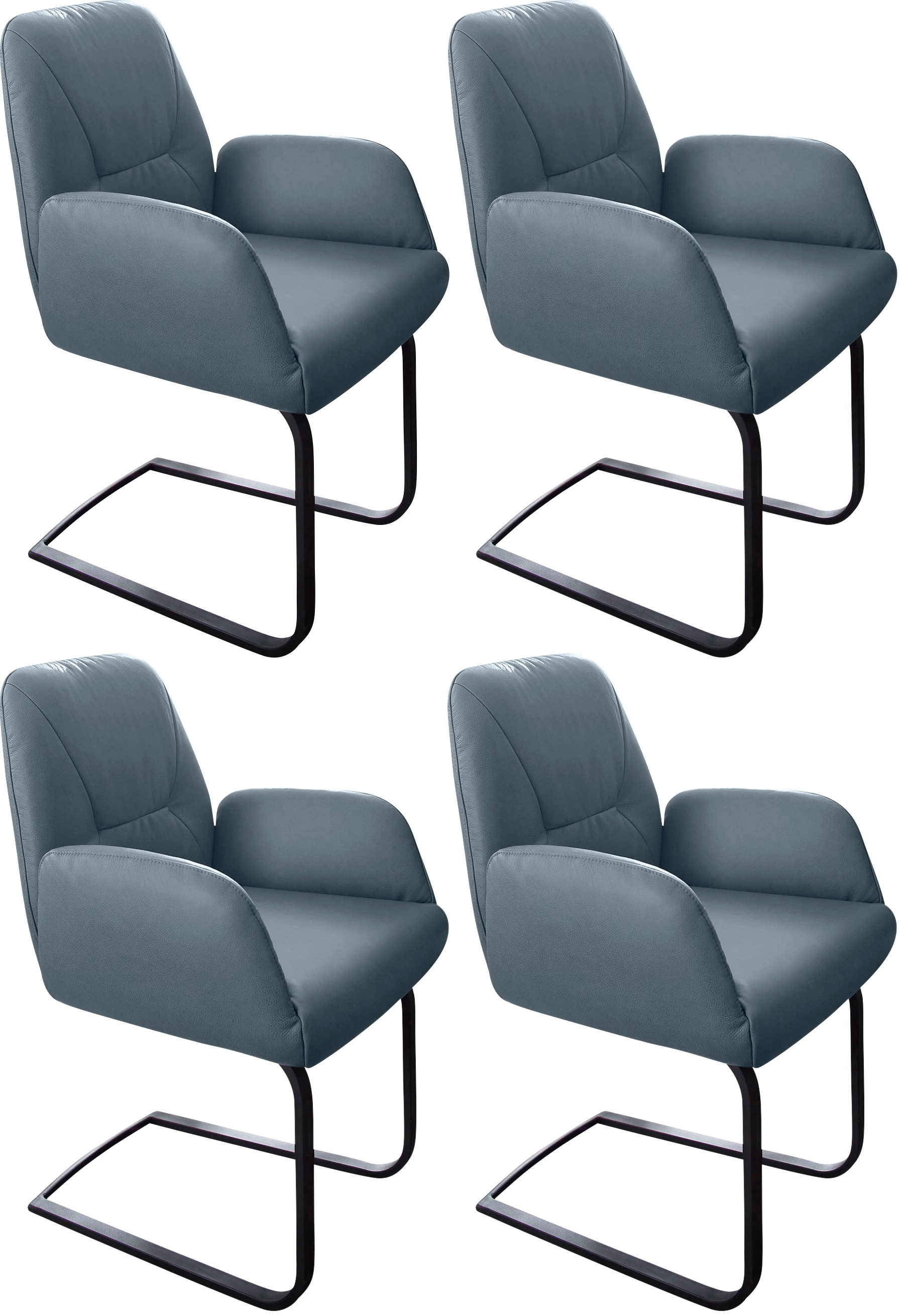 W.SCHILLIG Freischwinger »ole« (Set) 4 Stk.2er- oder 4er-Set, Gestell in Sc günstig online kaufen